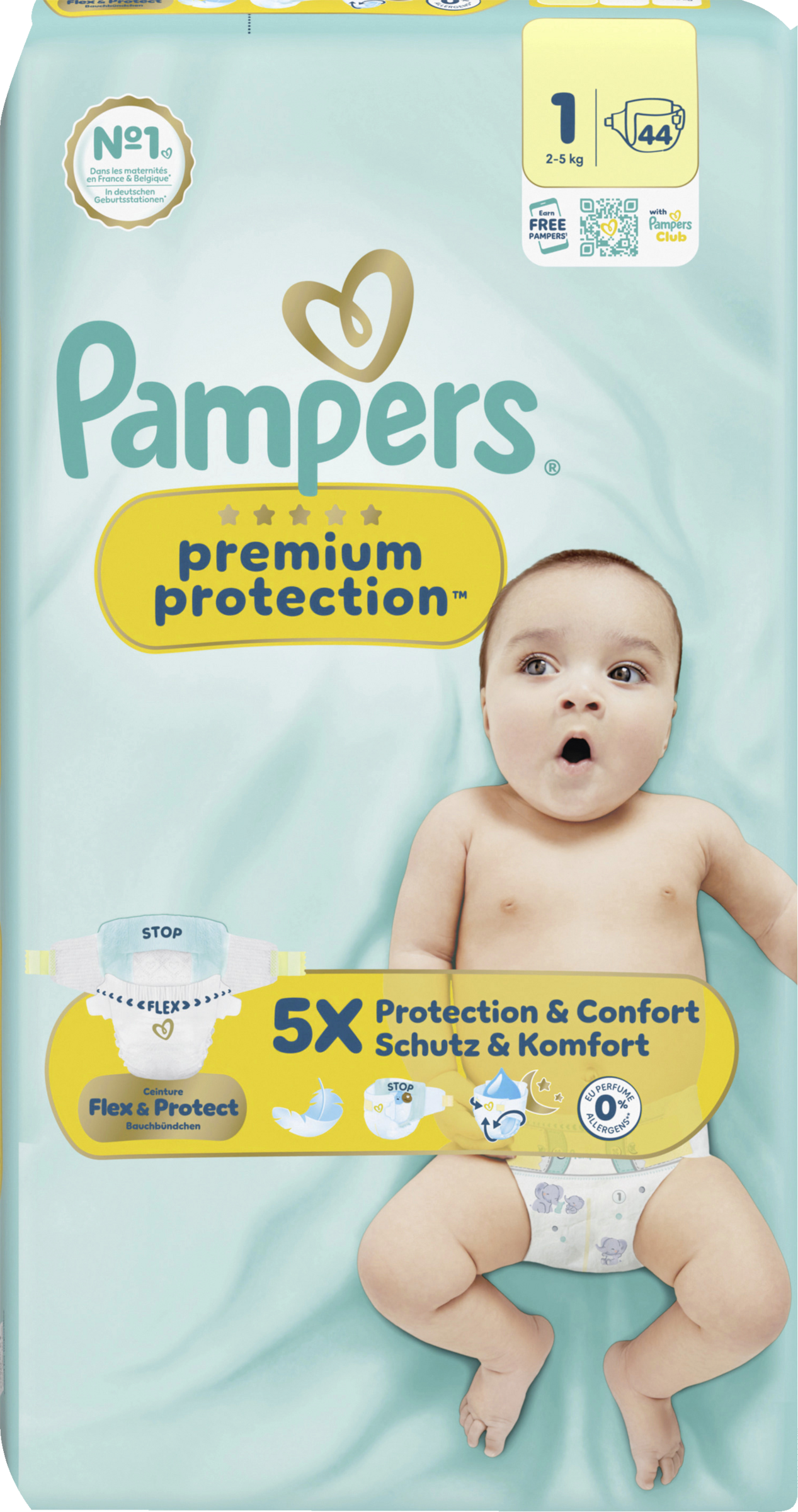 Premium Protection New Baby Windeln Gr.1 Newborn (2-5kg)