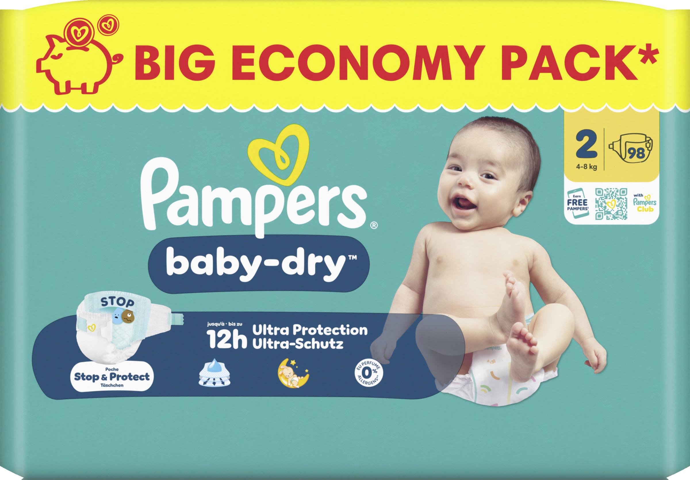 Pampers Baby Dry Gr. 2 Mini (4-8 kg) Big Eco Pack