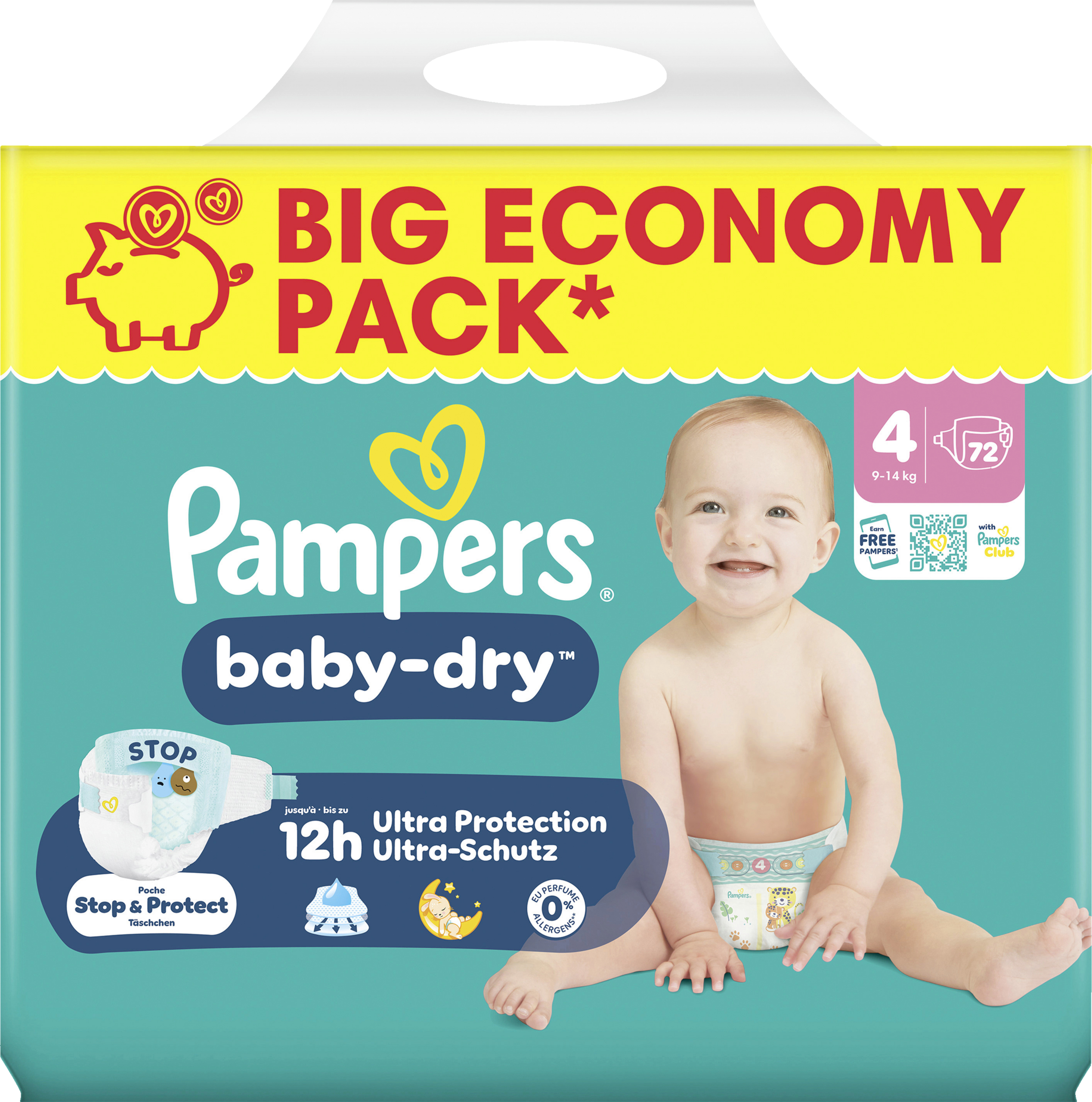 Pampers Baby Dry Gr. 4 Maxi (9-14 kg) Big Eco Pack