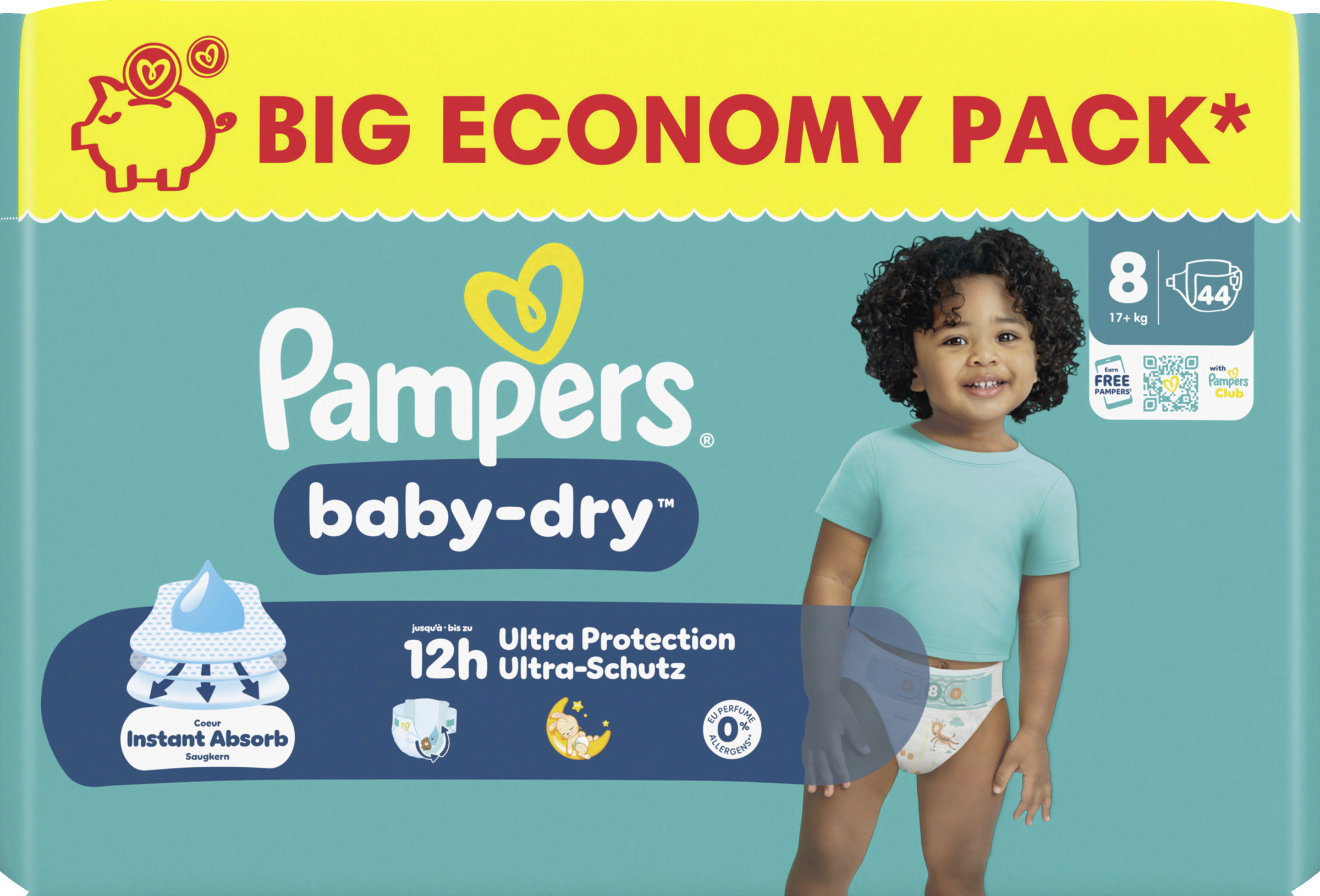 Baby Dry Gr. 8 Extra Large (17 kg) Big Eco Pack