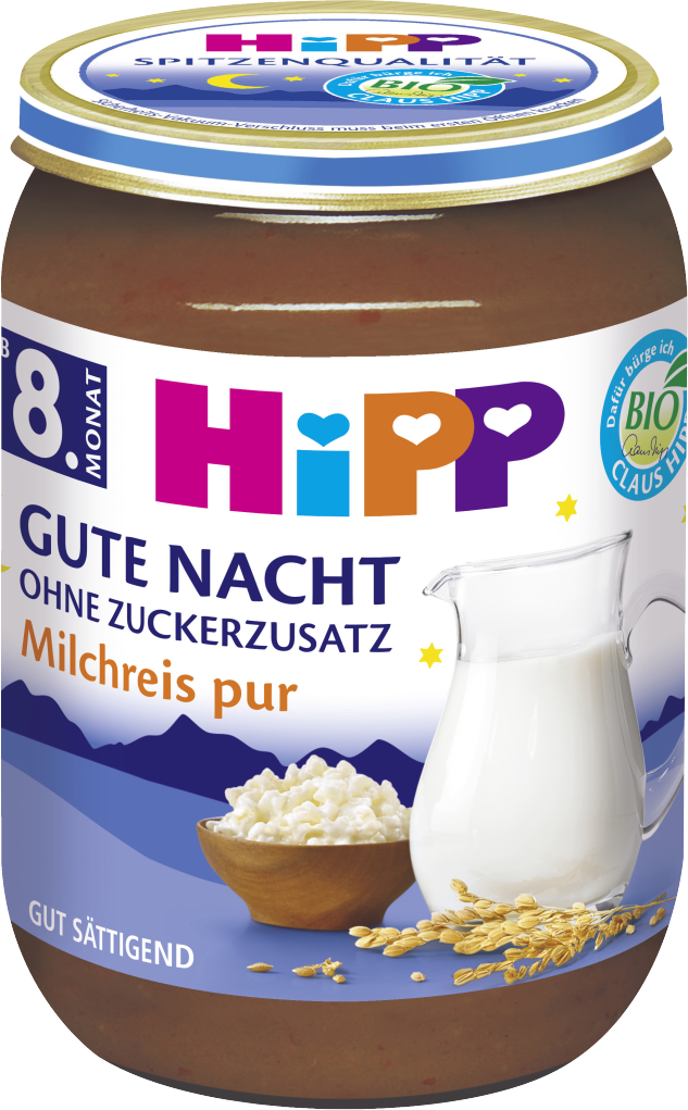 HiPP Bio Gute Nacht Milchreis pur