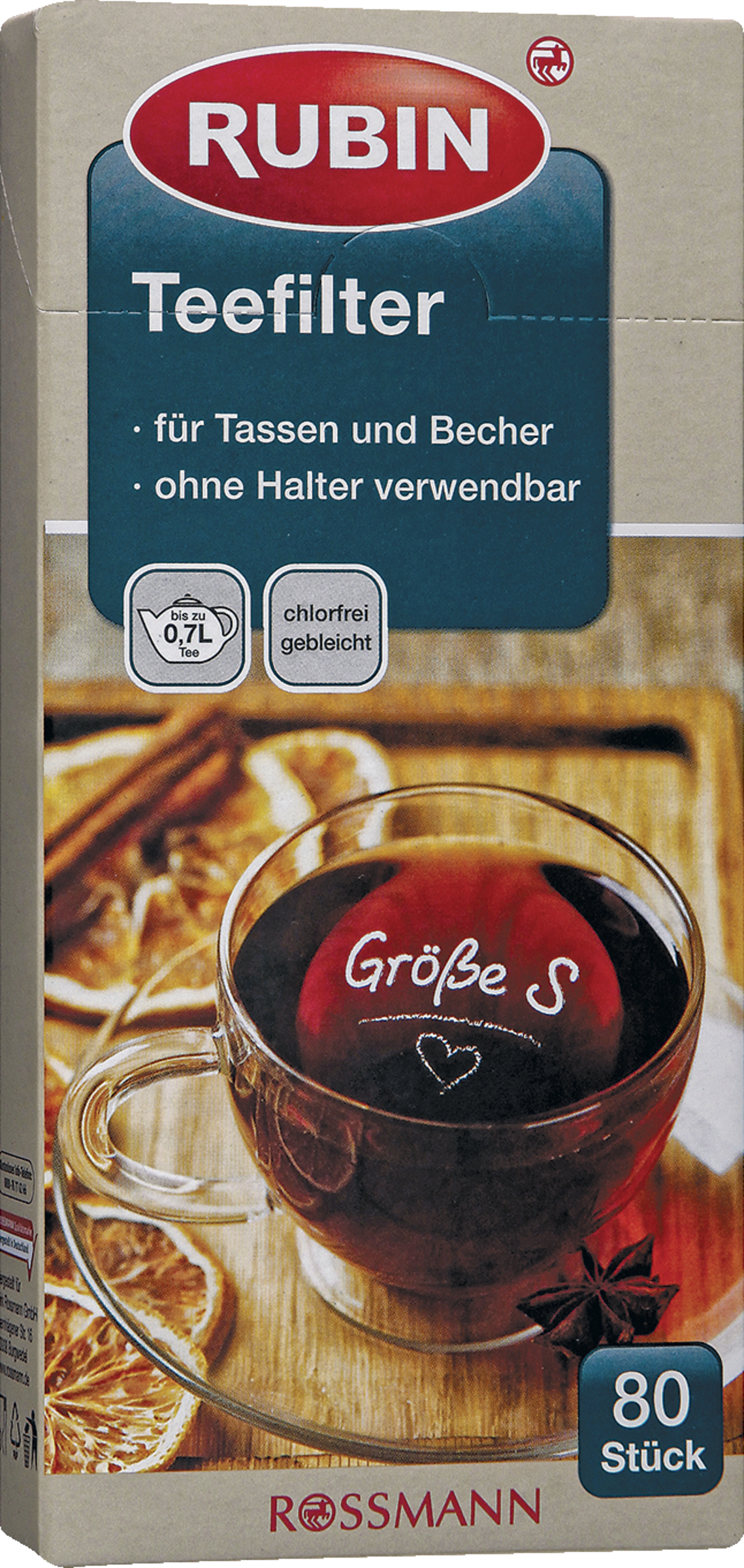 RUBIN Teefilter Größe S