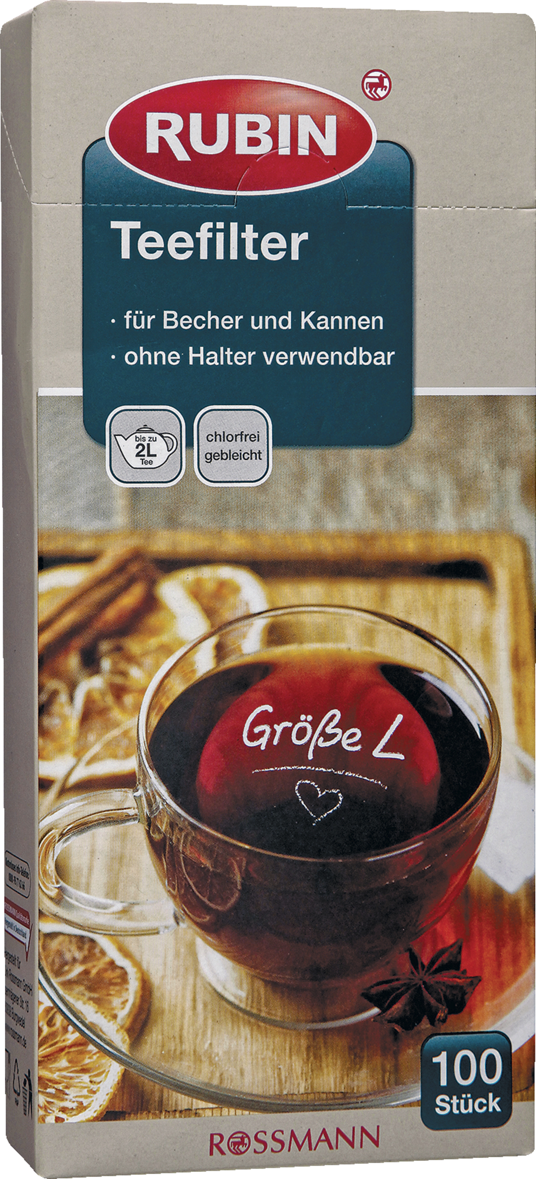 RUBIN Teefilter Größe L