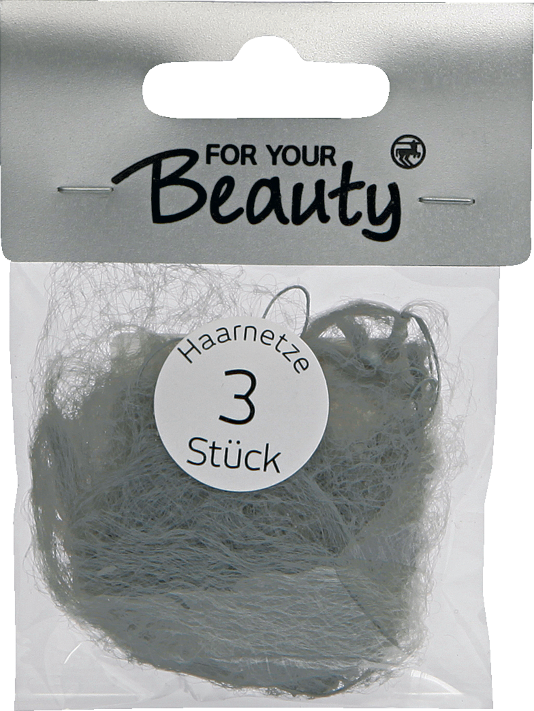 FOR YOUR Beauty FOR YOUR BEAUTY HAARNETZ SORTIERT 3-TEILIG