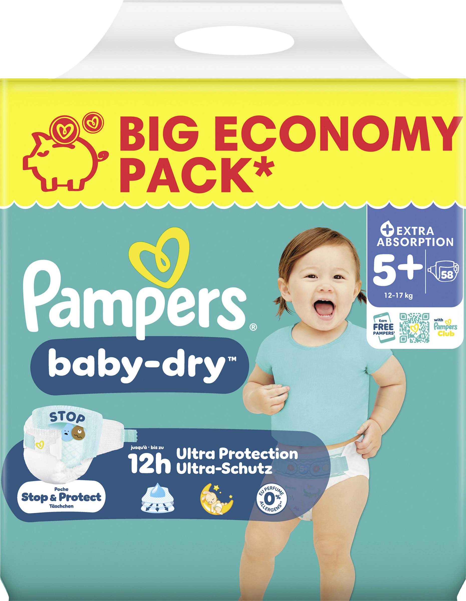 Baby Dry Gr. 5 Junior Plus (12-17 kg) Big Eco Pack