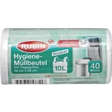 Hygiene-Müllbeutel mit Tragegriffen 10 l
