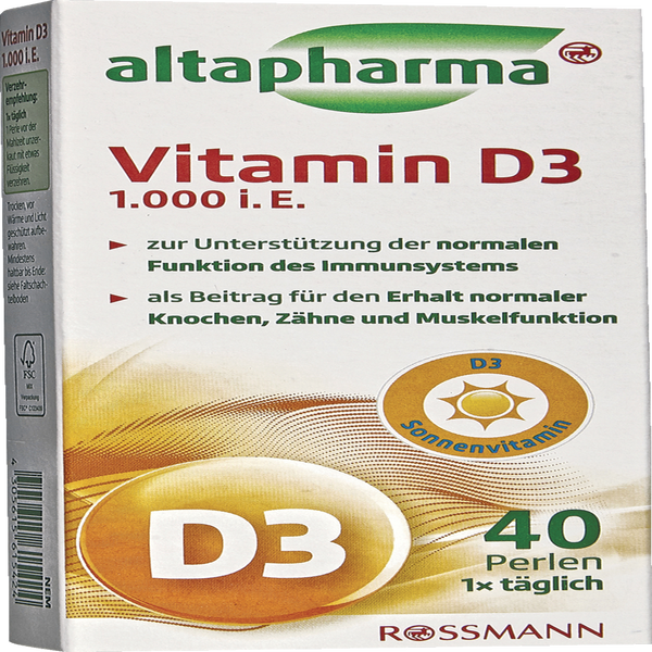 Altapharma Vitamin D3 1 000 I E Online Kaufen Rossmann De