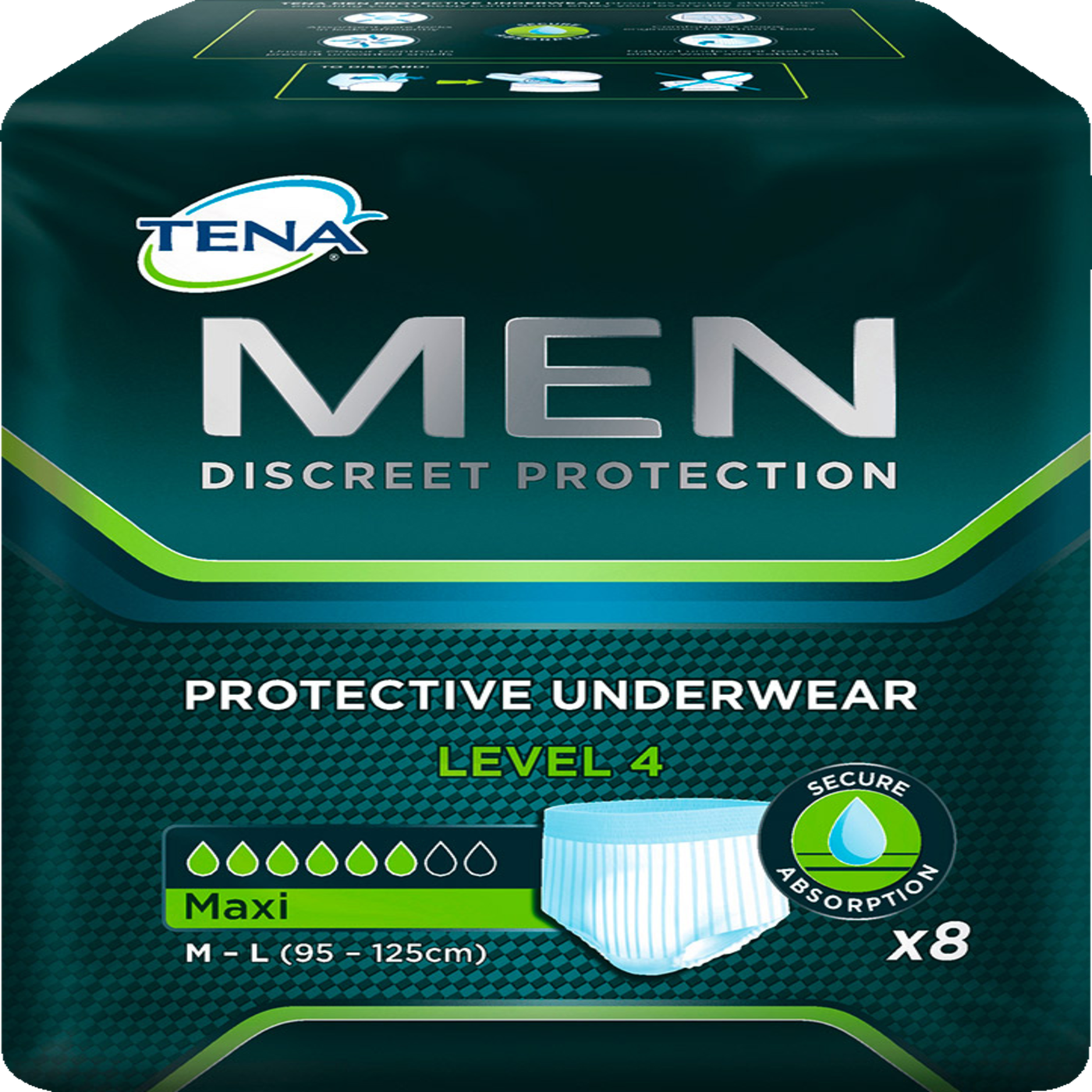 TENA Men Discreet Protection Pants Maxi Level 4 ROSSMANN Business Partner