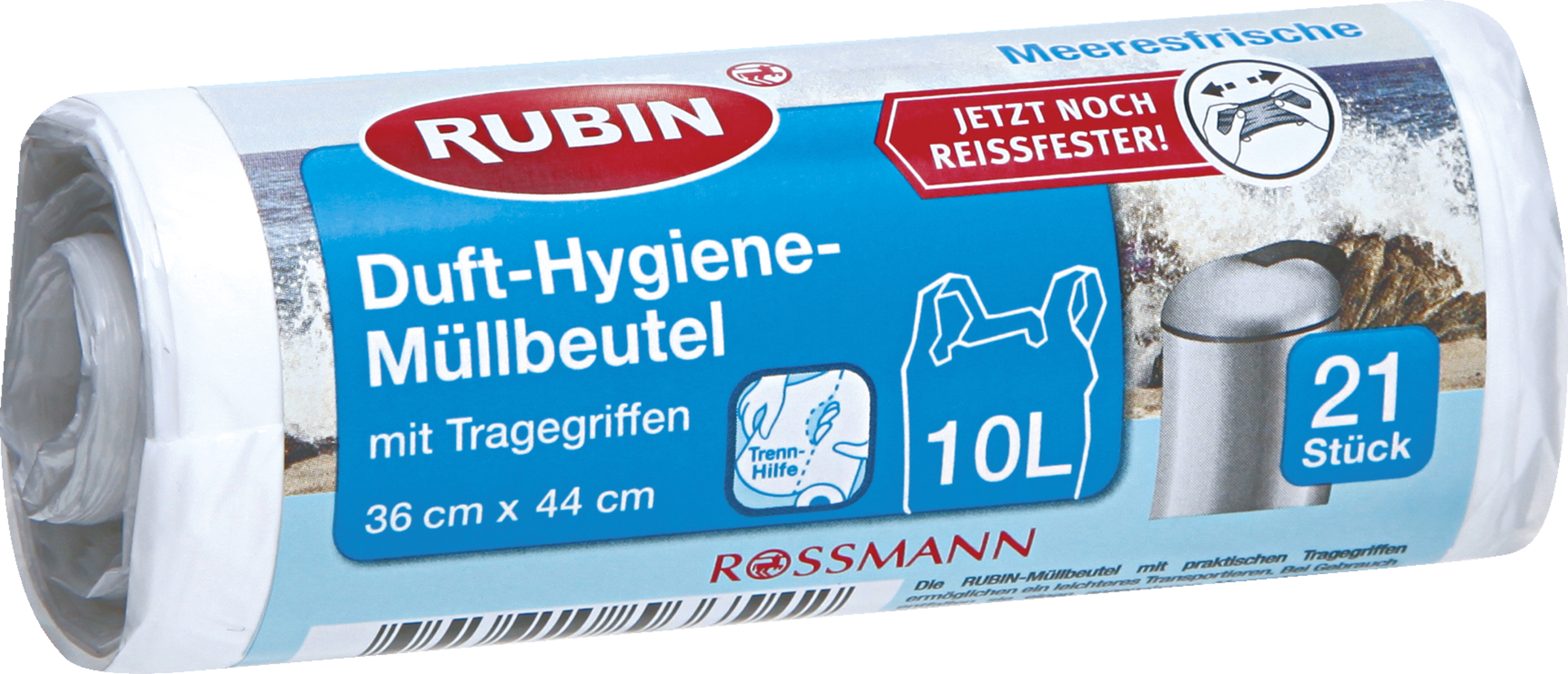 RUBIN Duft-Hygiene-Müllbeutel mit Tragegriffen 10 l