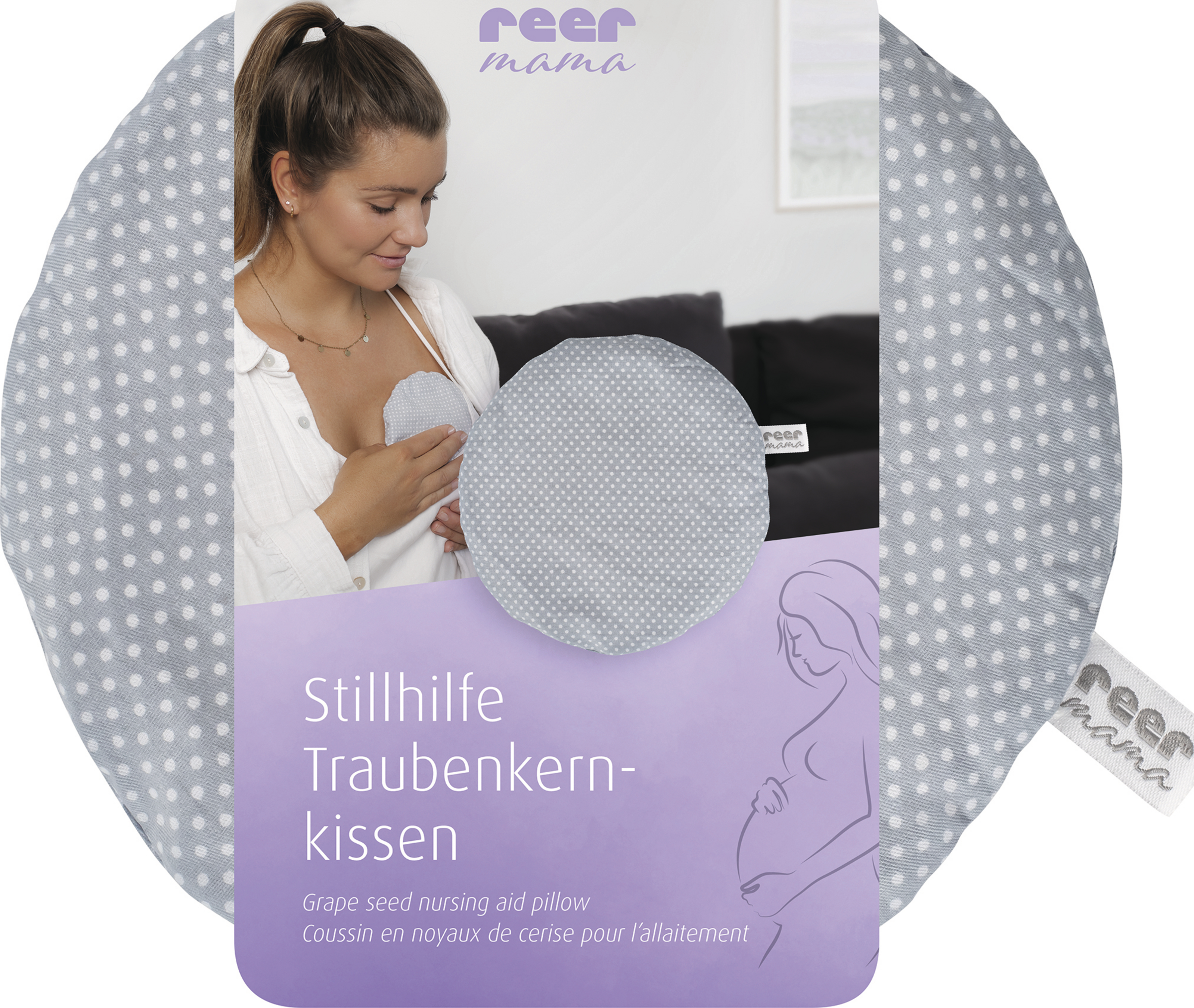 reer Mama Stillhilfe-Traubenkernkissen
