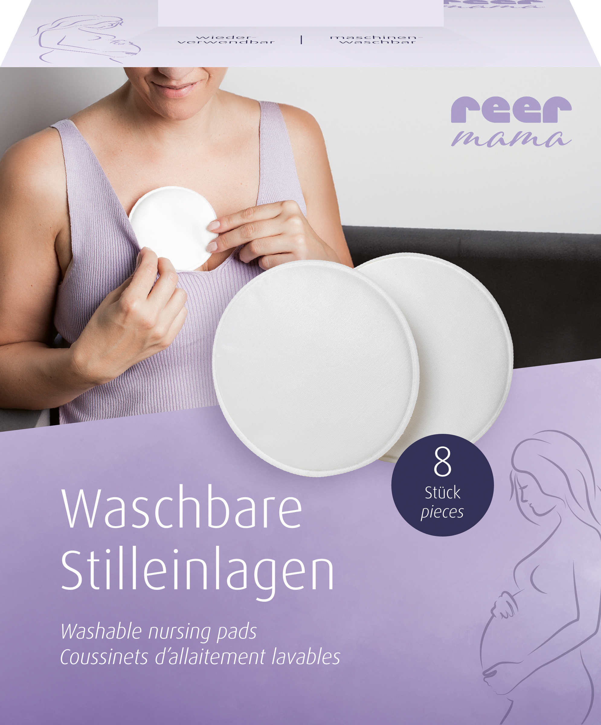 reer Mama Waschbare Stilleinlagen