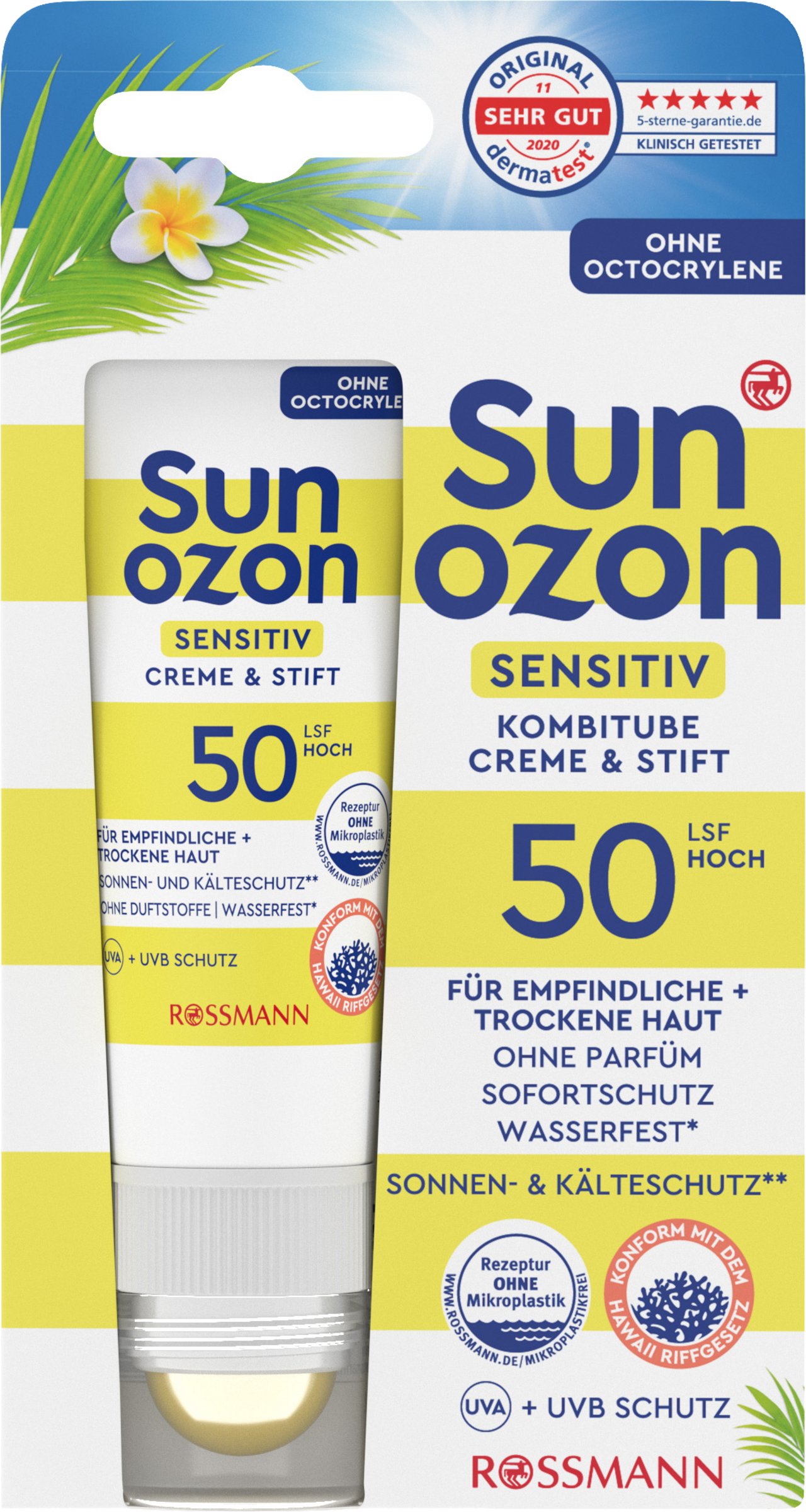sunozon Sensitiv Kombitube Creme & Stift  LSF 50