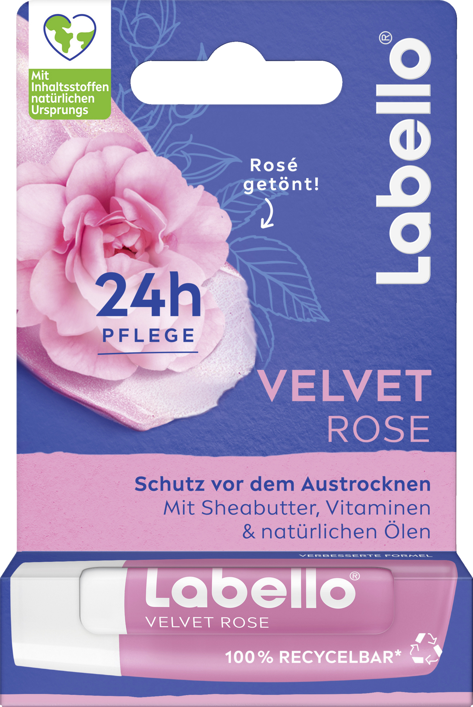 Labello Lippenpflegestift Velvet Rose