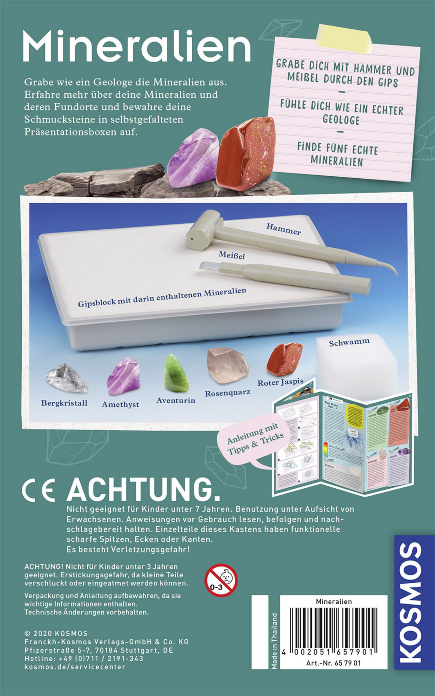 Kosmos Mineralien Experimentierkasten
