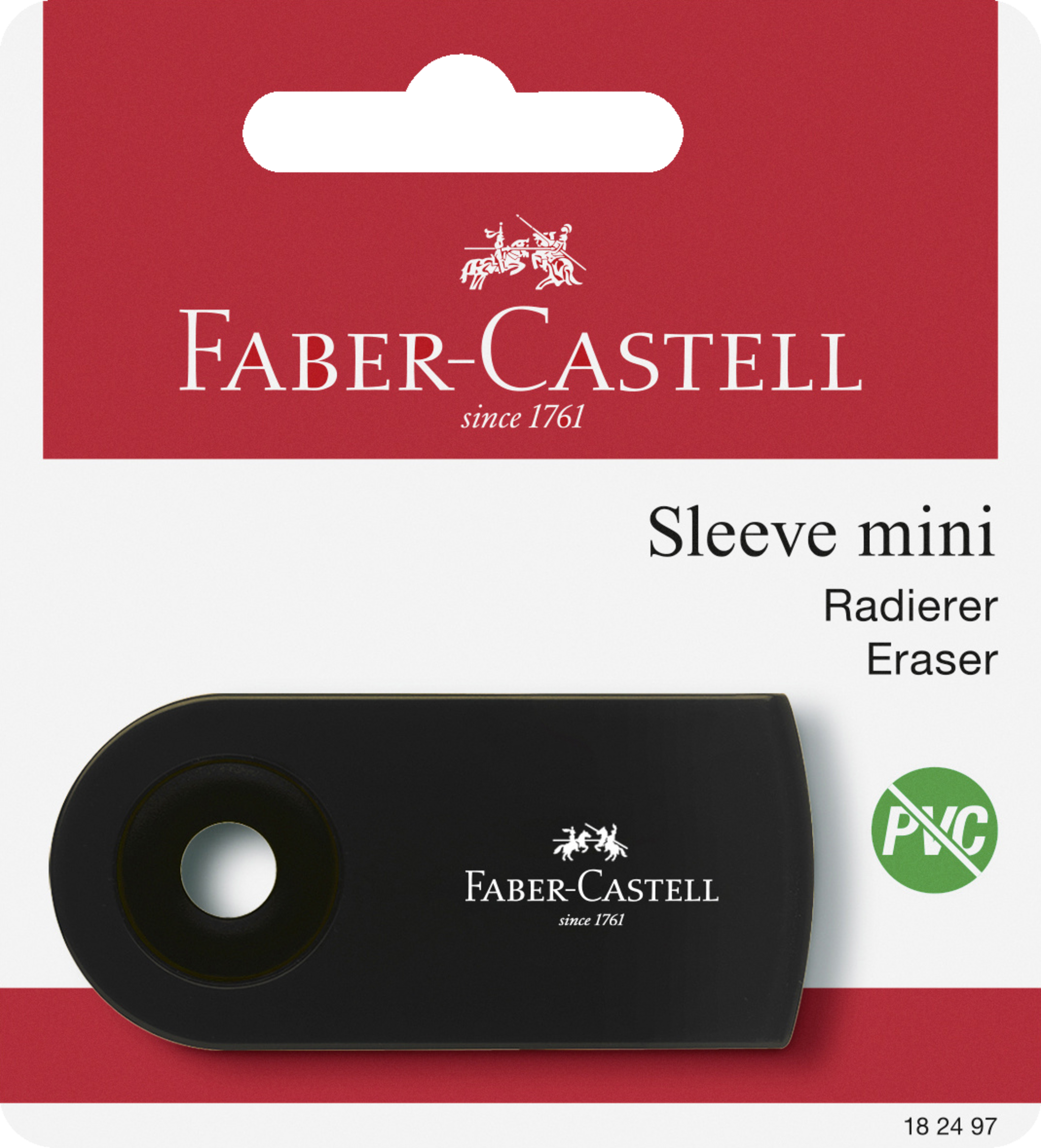 Faber-Castell Fab.C. Radierer Sleeve Mini farb. sort.