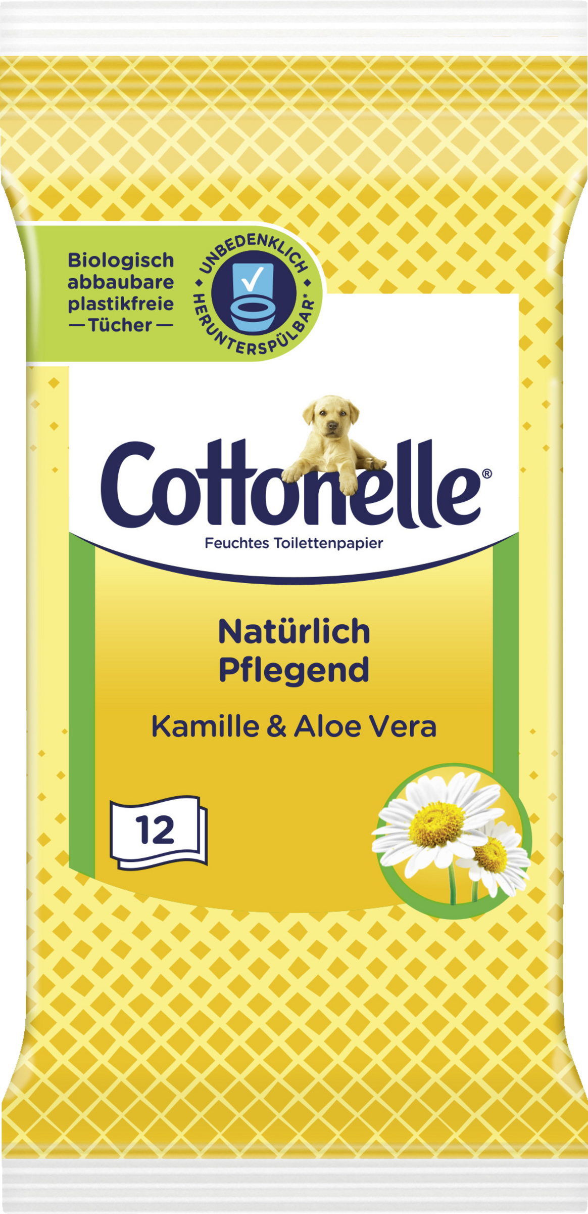 Cottonelle Natürlich pflegend feuchte Toilettentücher Reisegröße