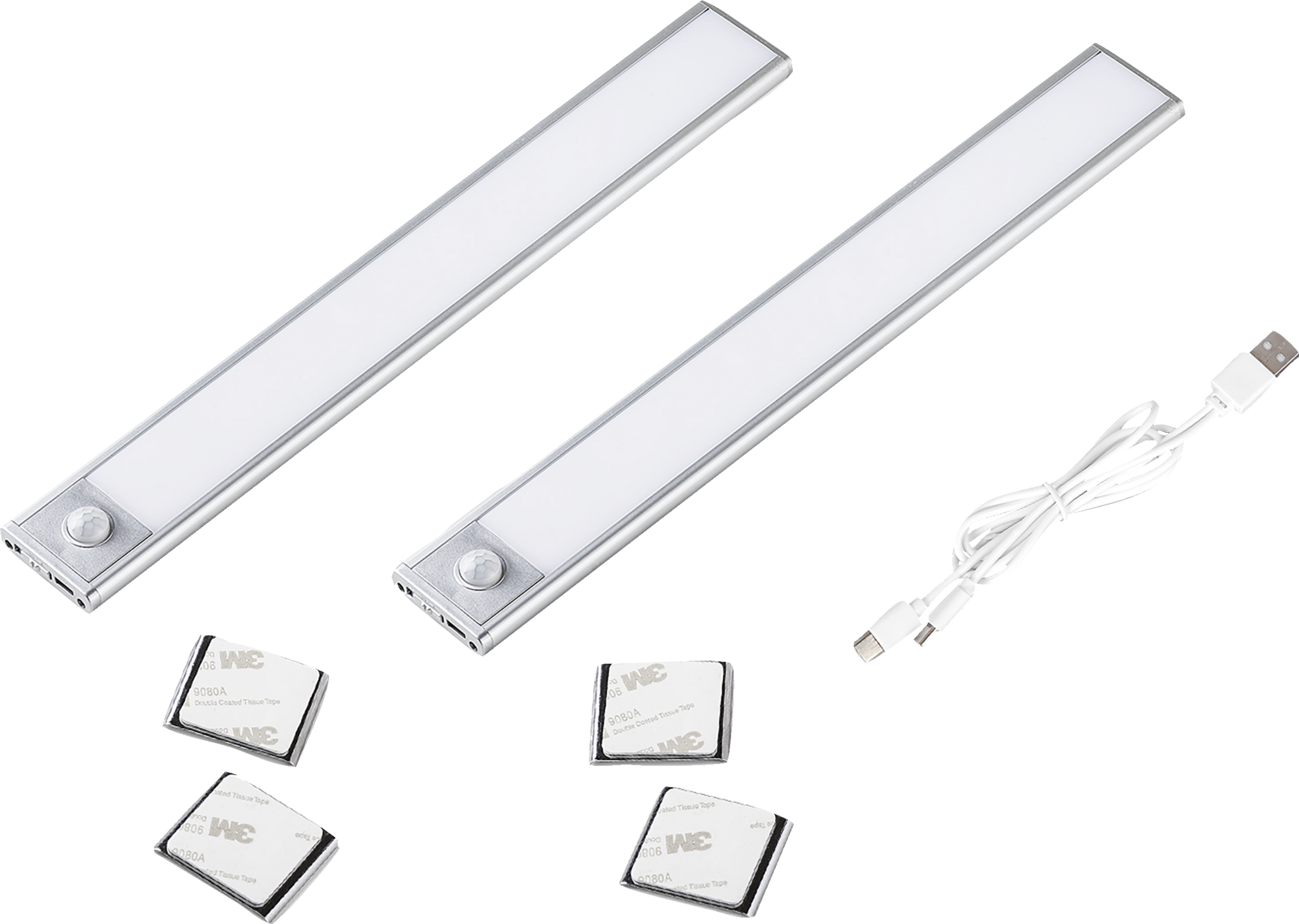 IDEENWELT 2er Set Akku-Sensorleuchten