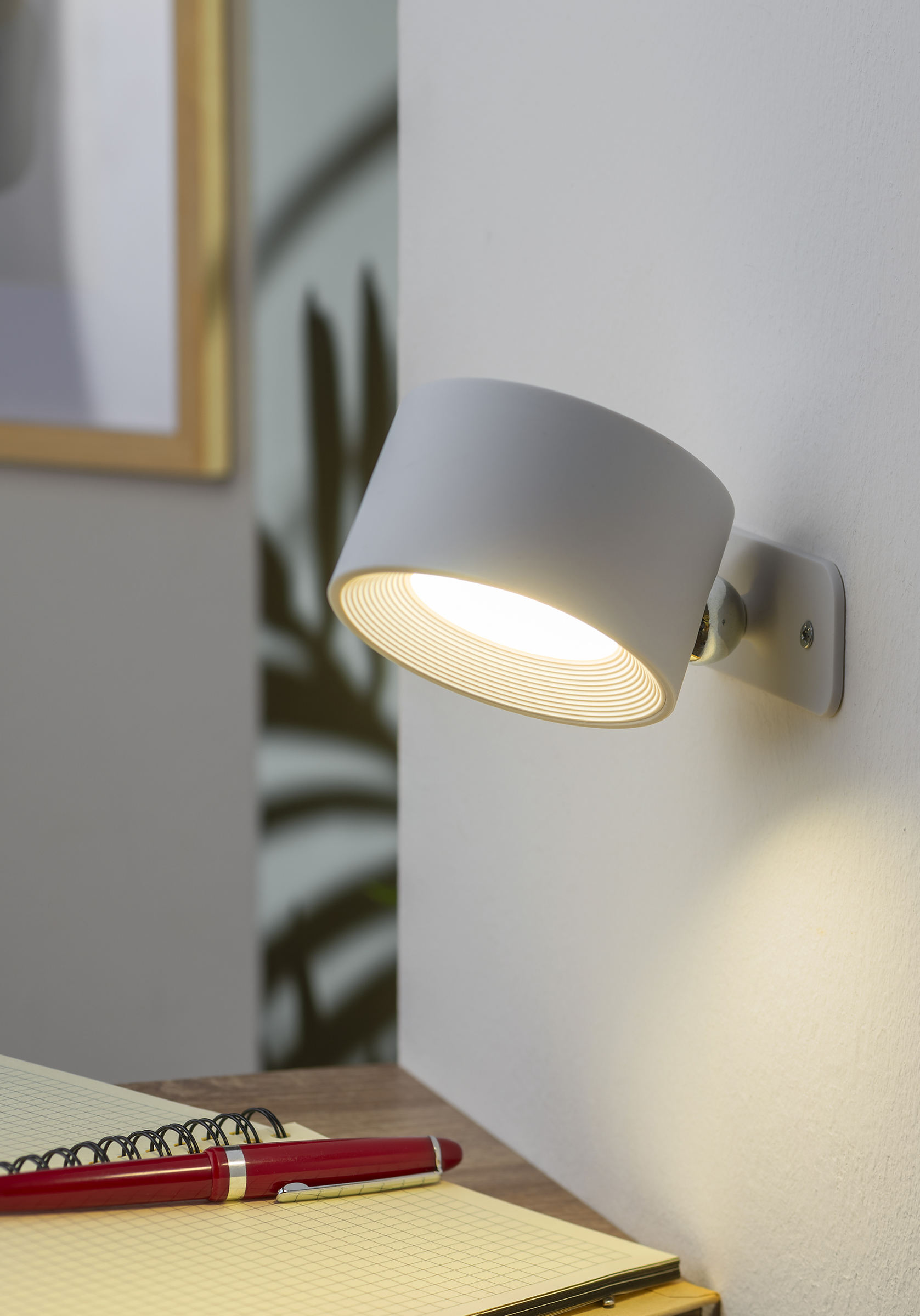 IDEENWELT Akku-Wandleuchte weiß