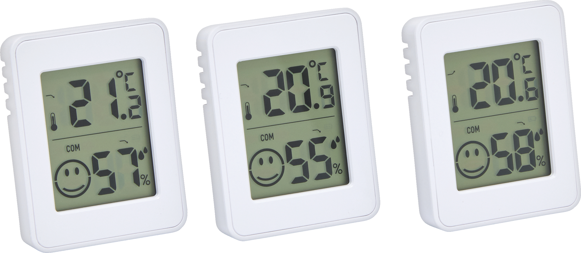 IDEENWELT Digitale Hygrometer 3er-Set