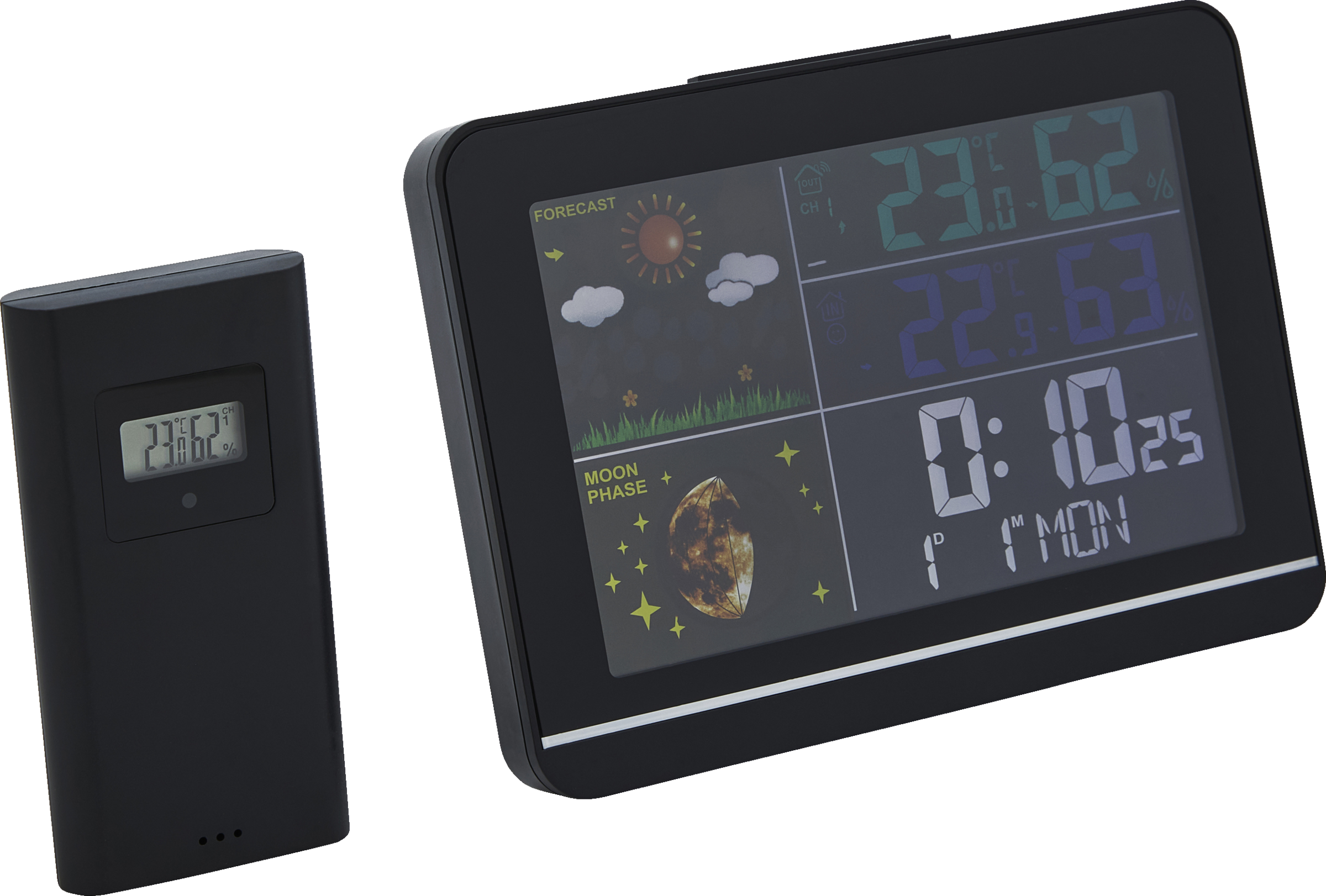 Funk-Wetterstation schwarz