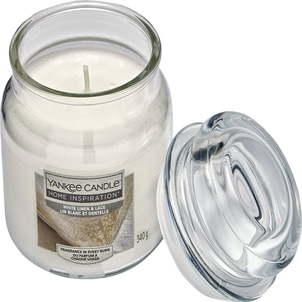 Yankee Candle Mittleres Duftglas White Linen & Lace online kaufen