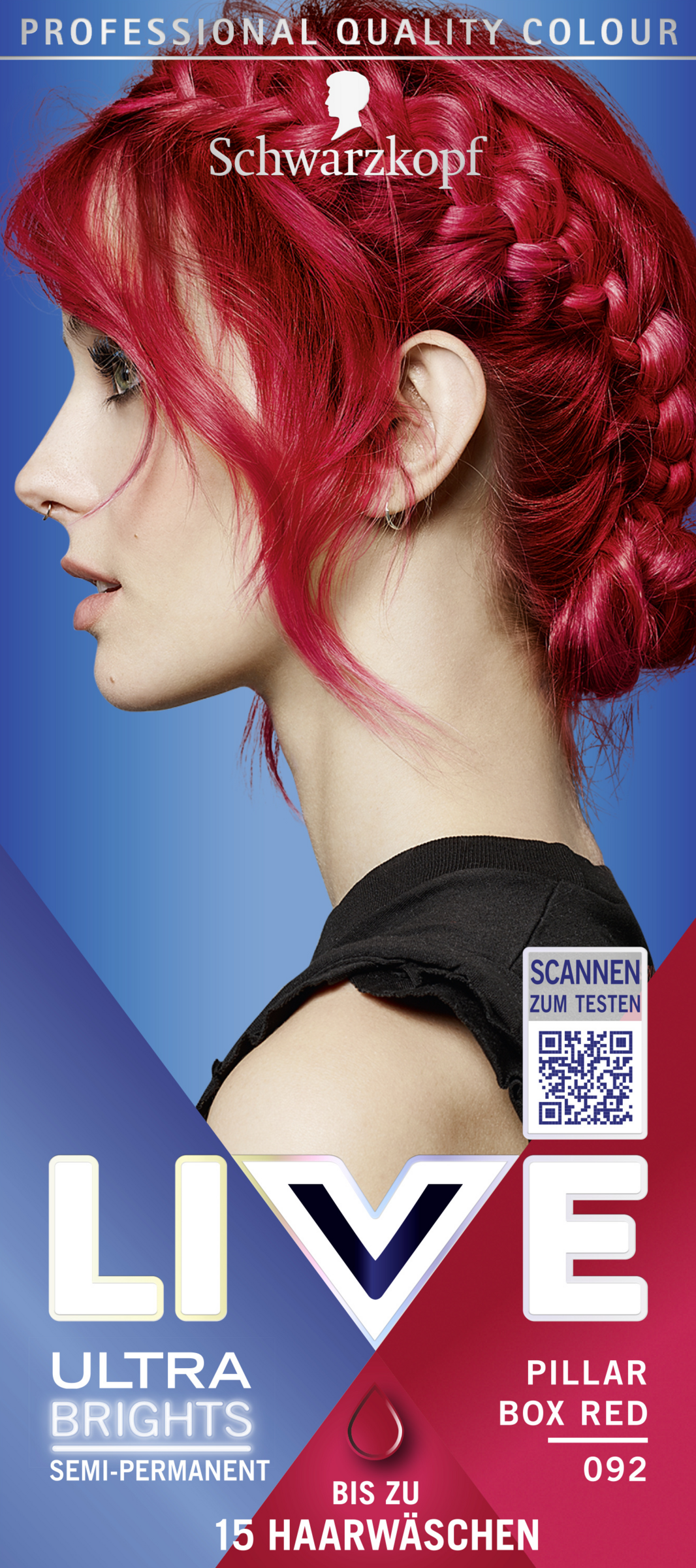 Ultra Brights Haarfarbe 092 Pillar Box Red