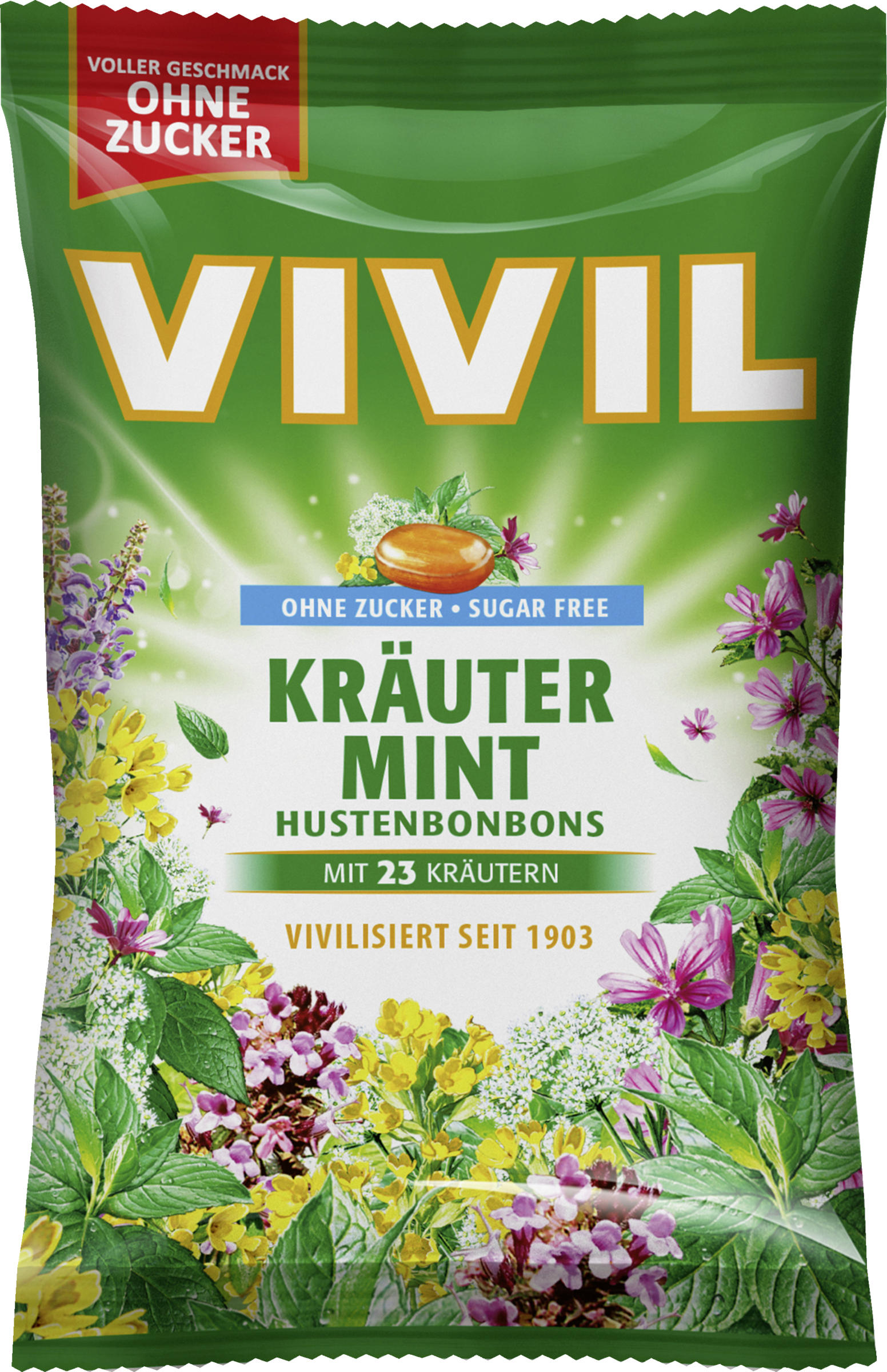 Kräuter-Mint Hustenbonbons ohne Zucker