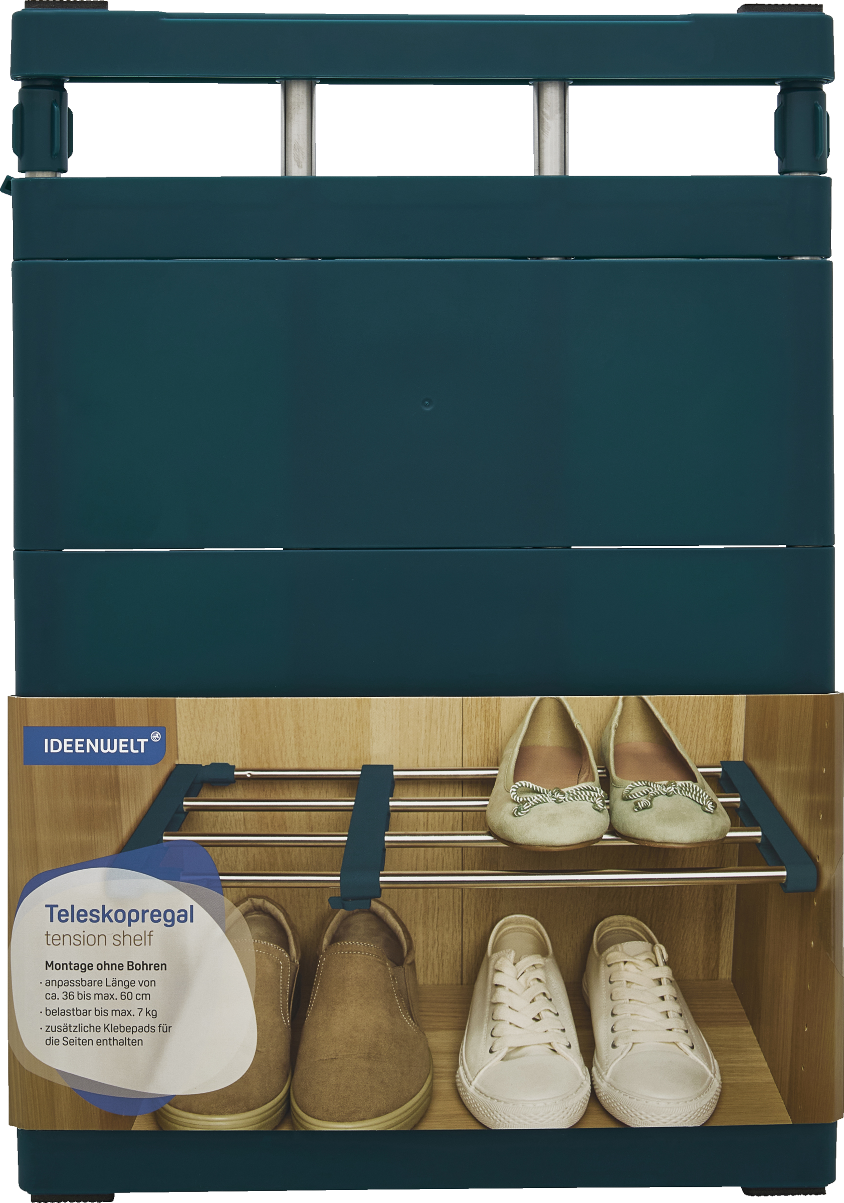 Teleskop-Klemmregal