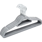 Beflockte Kleiderbügel 10er-Set grau