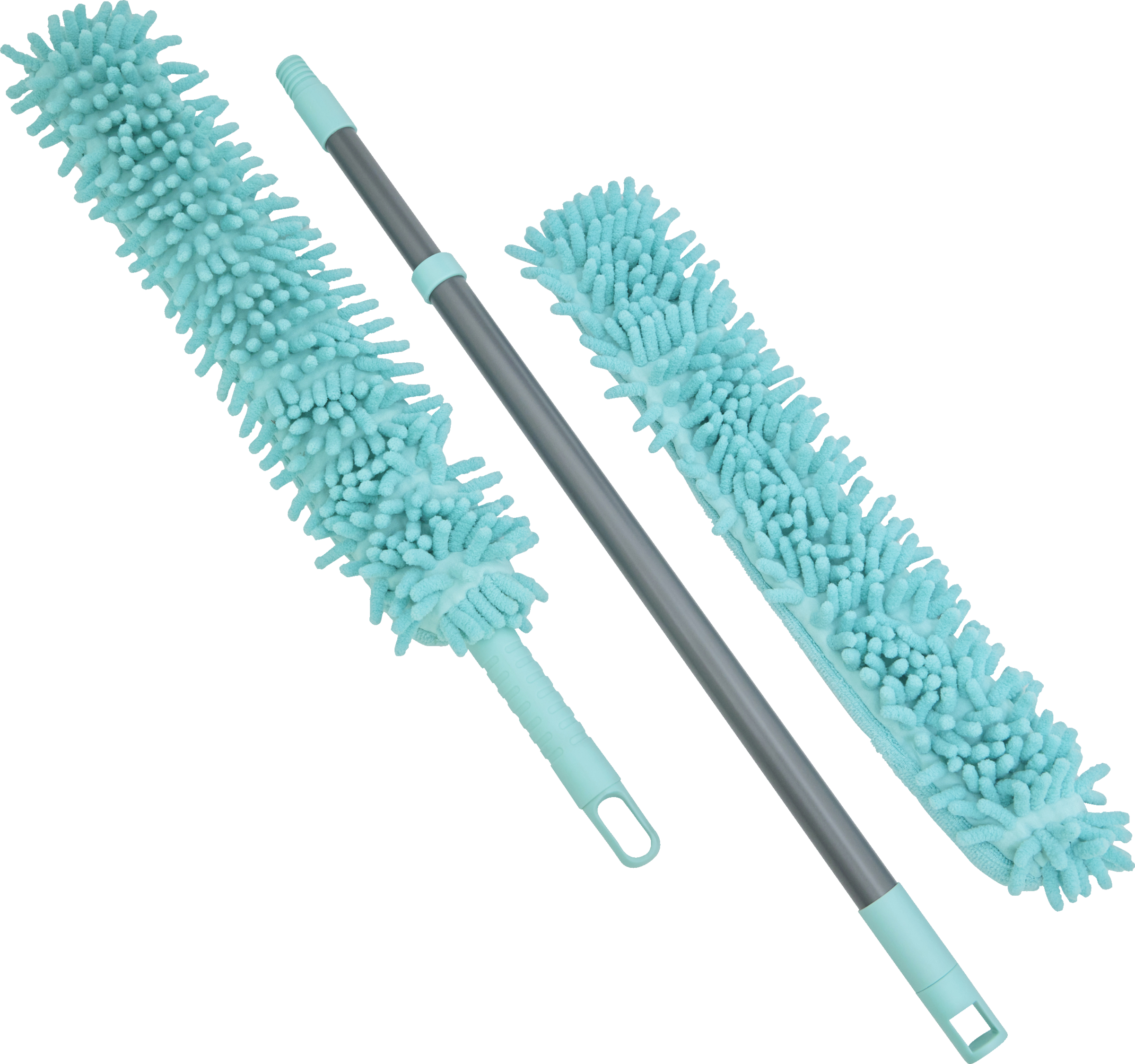 IDEENWELT Teleskop-Staubwedel lang türkis