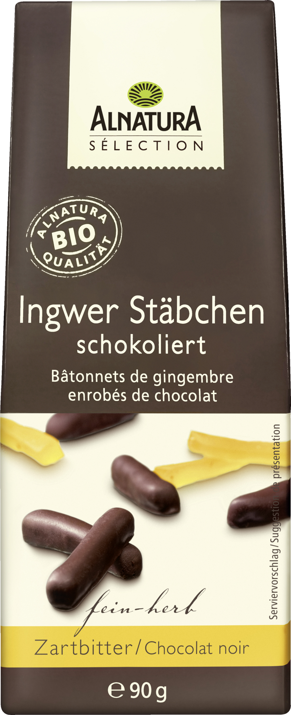 Alnatura Sélection Bio Sélection Ingwer Stäbchen schokoliert