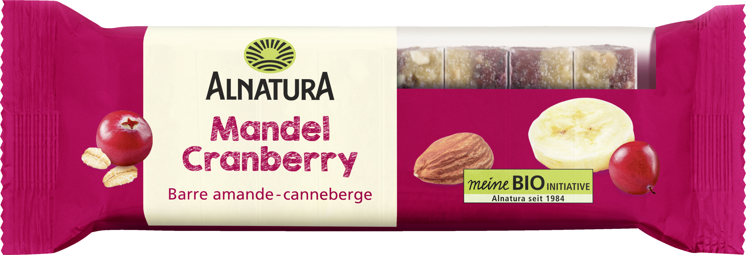 Alnatura Bio Fruchtschnitte Mandel-Cranberry mit Aronia