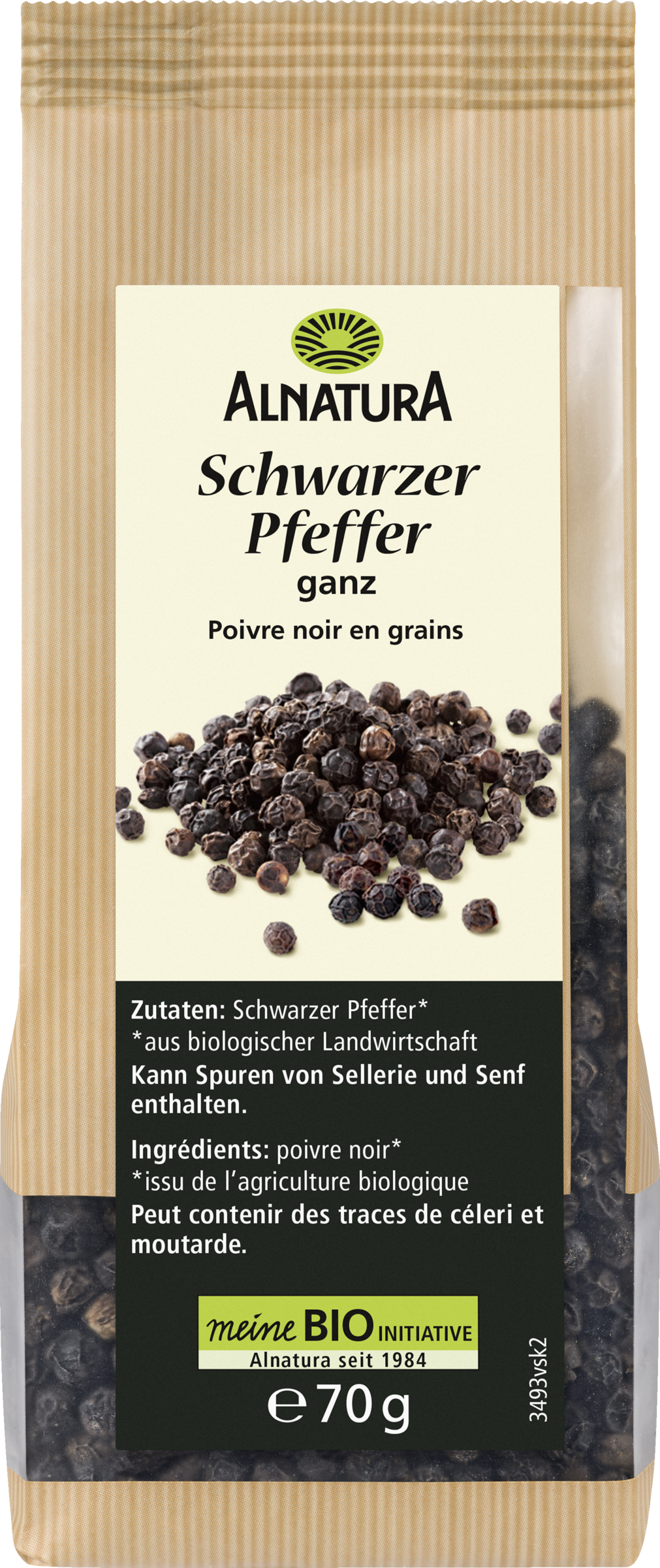 Alnatura Bio Schwarzer Pfeffer, ganz