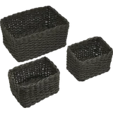 Aufbewahrungskörbe anthrazit 3er-Set