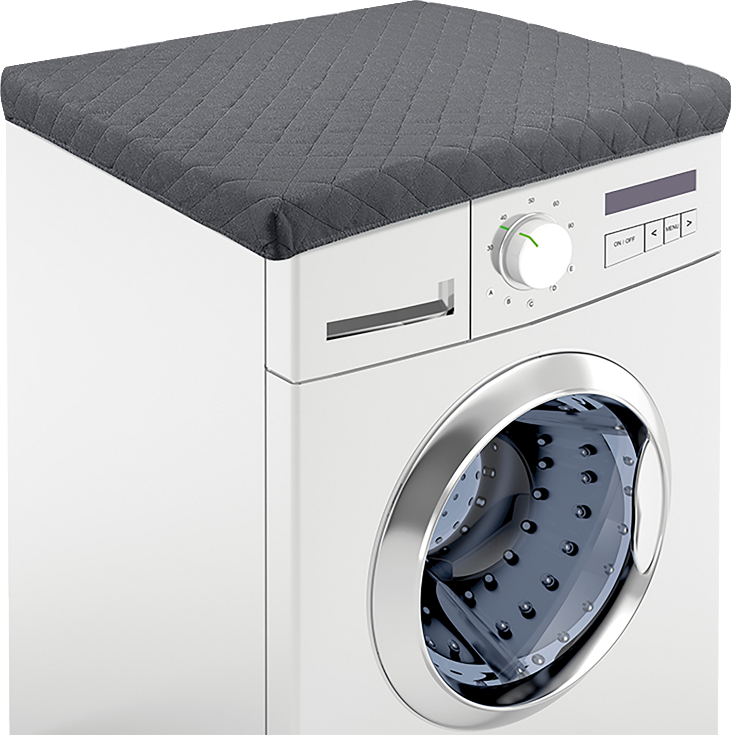 IDEENWELT Waschmaschinenbezug grau
