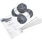 Rico Design Strickset Sockenwolle grau