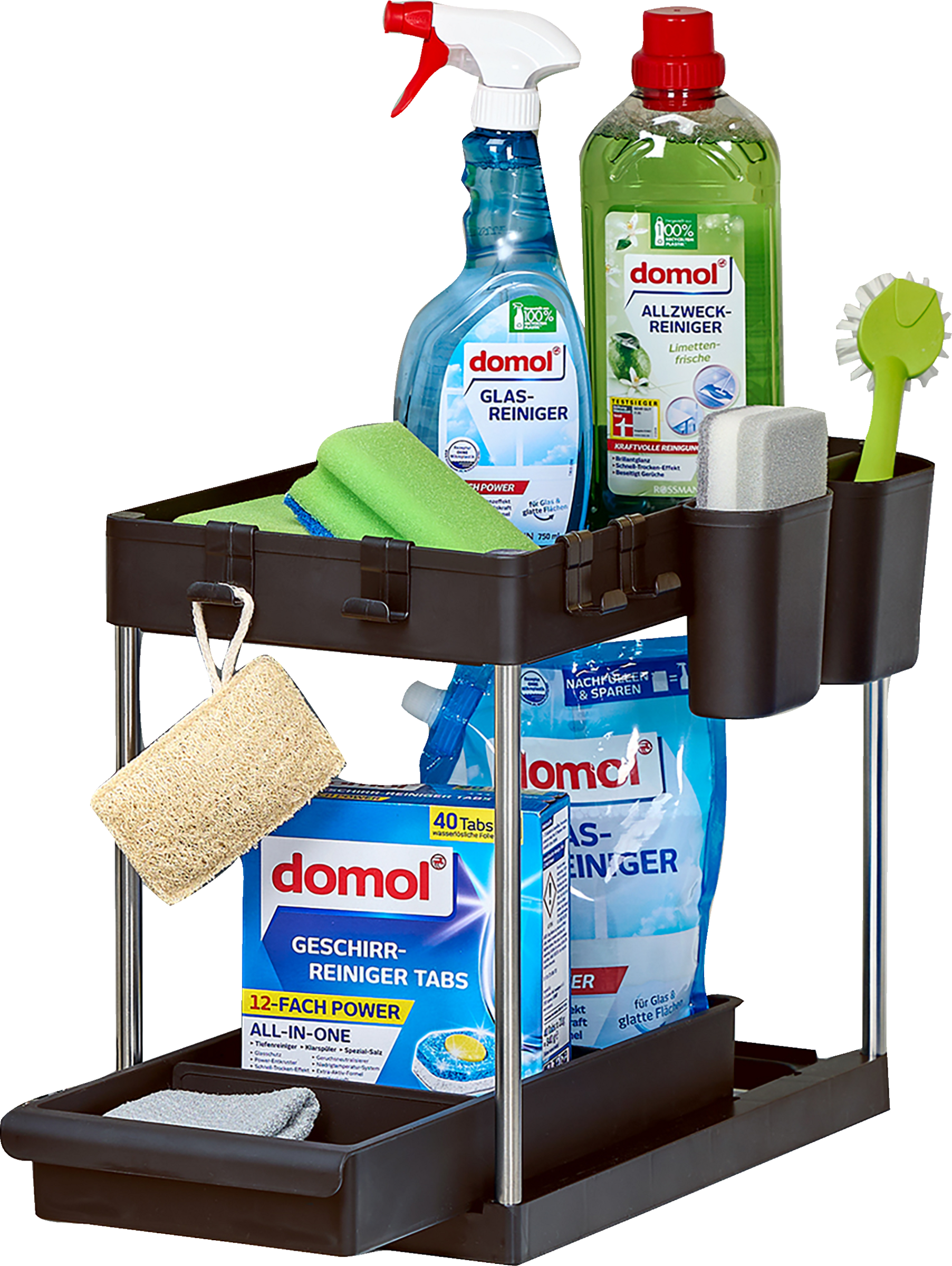 Spühlschrank-Oragnizer schwarz