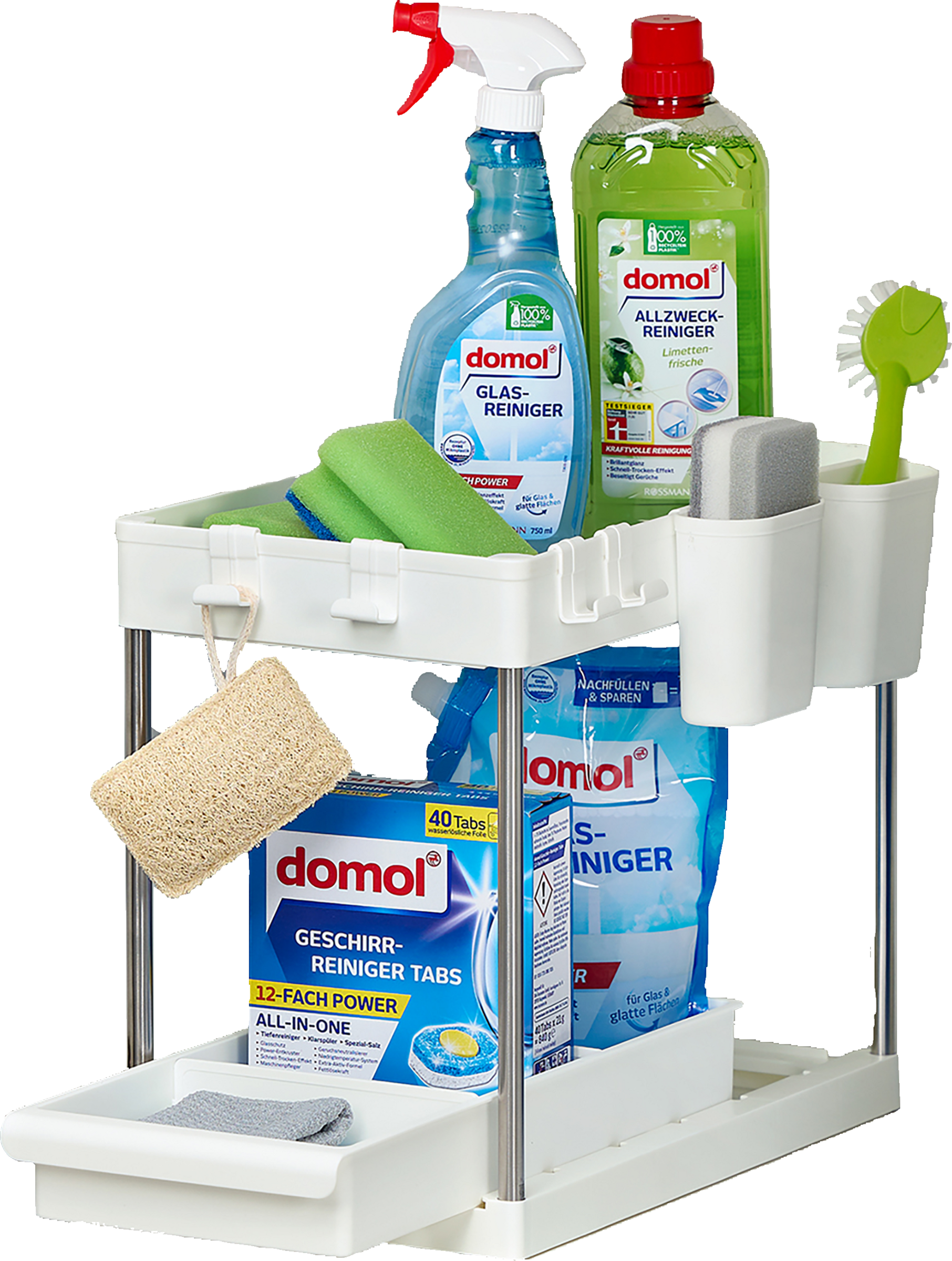 IDEENWELT Spülschrank-Organizer weiß