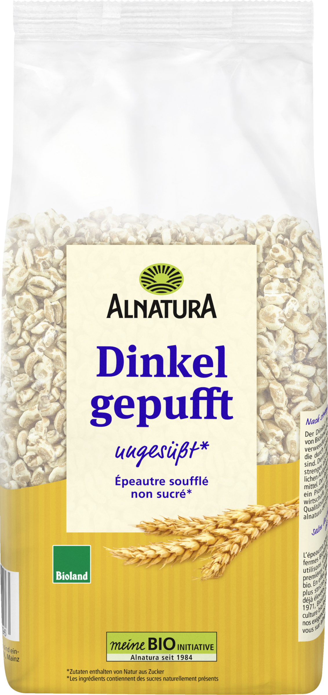 Alnatura Bio Alnatura Dinkel gepufft ungesüßt Bioland
