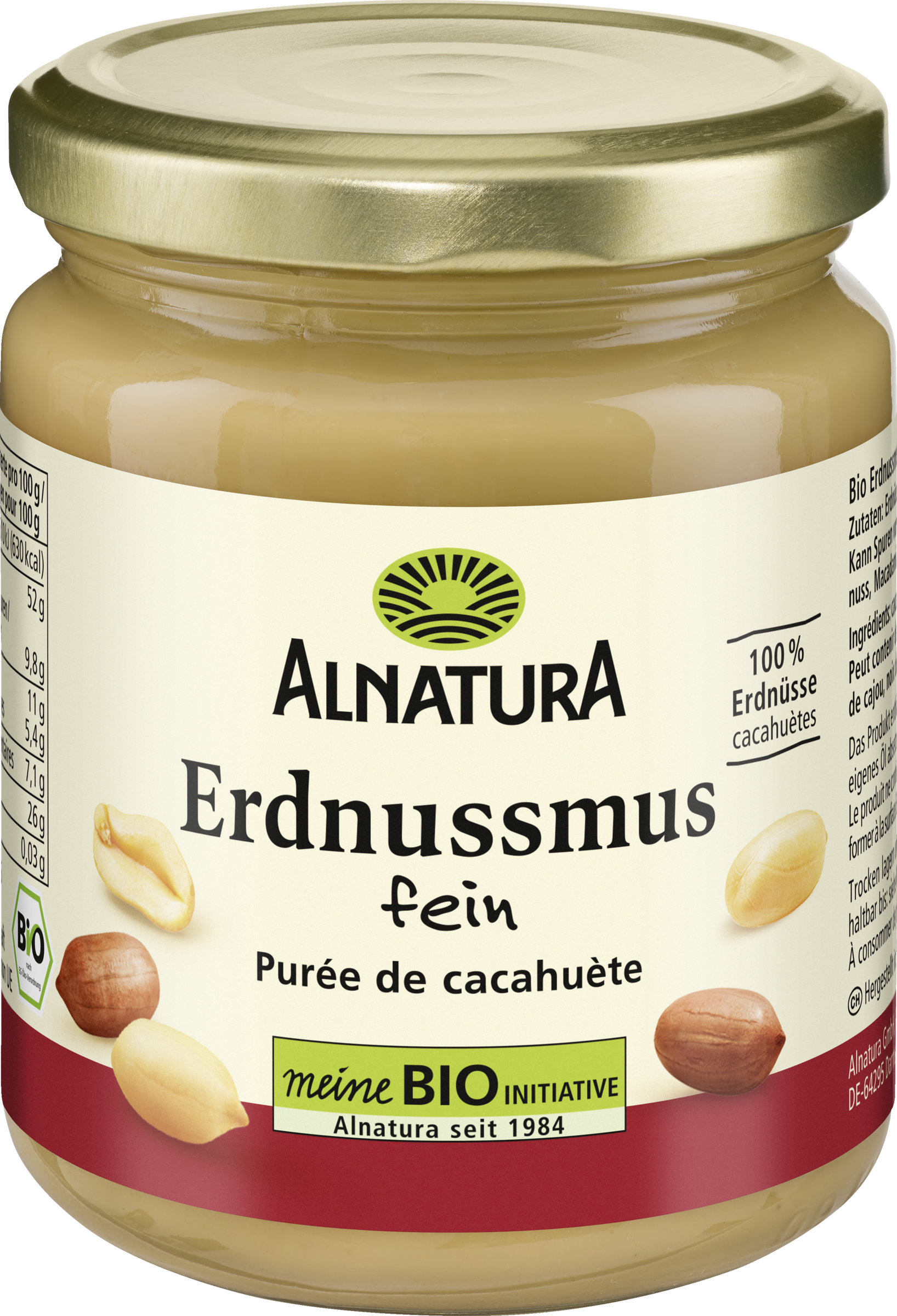 Alnatura Bio Erdnussmus fein ohne Salz
