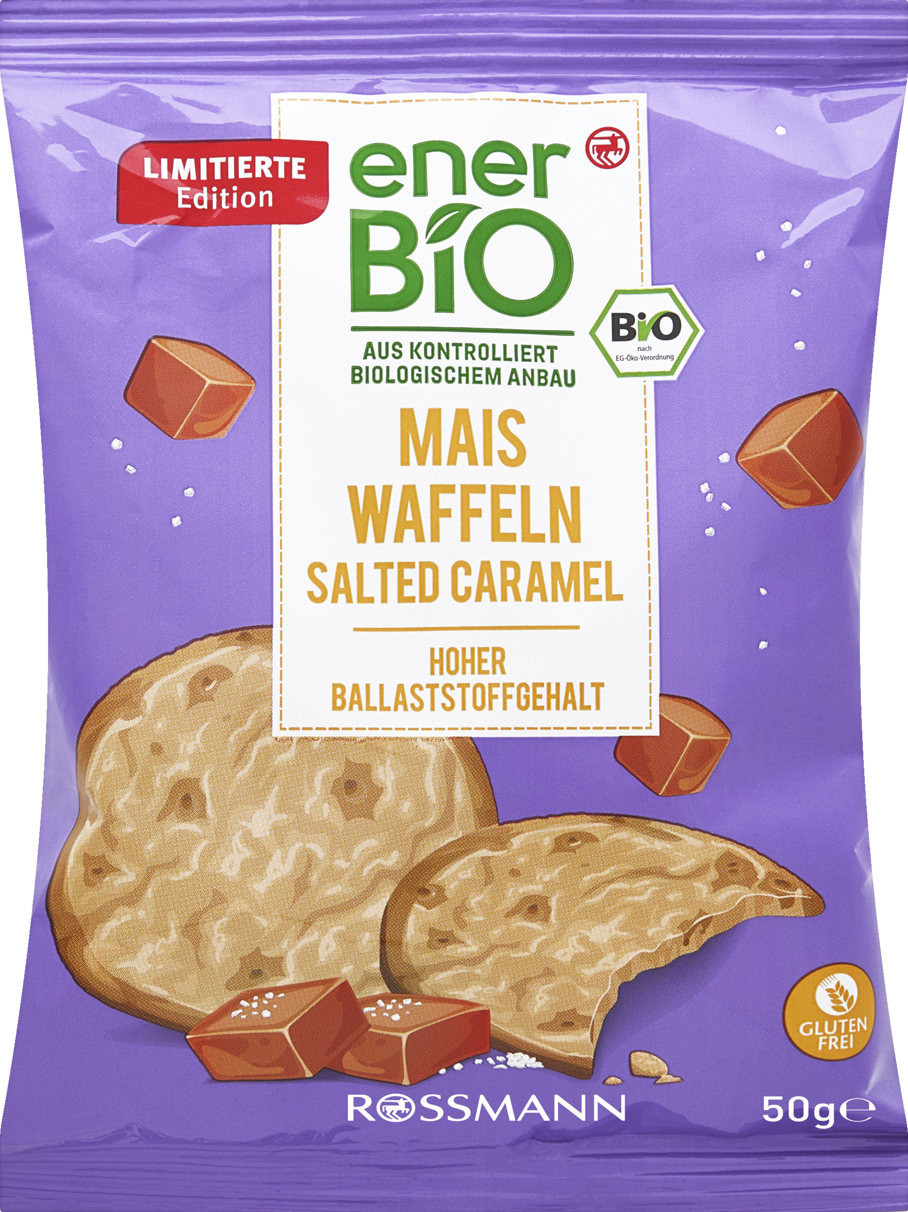 enerBiO Maiswaffeln Salted Caramel