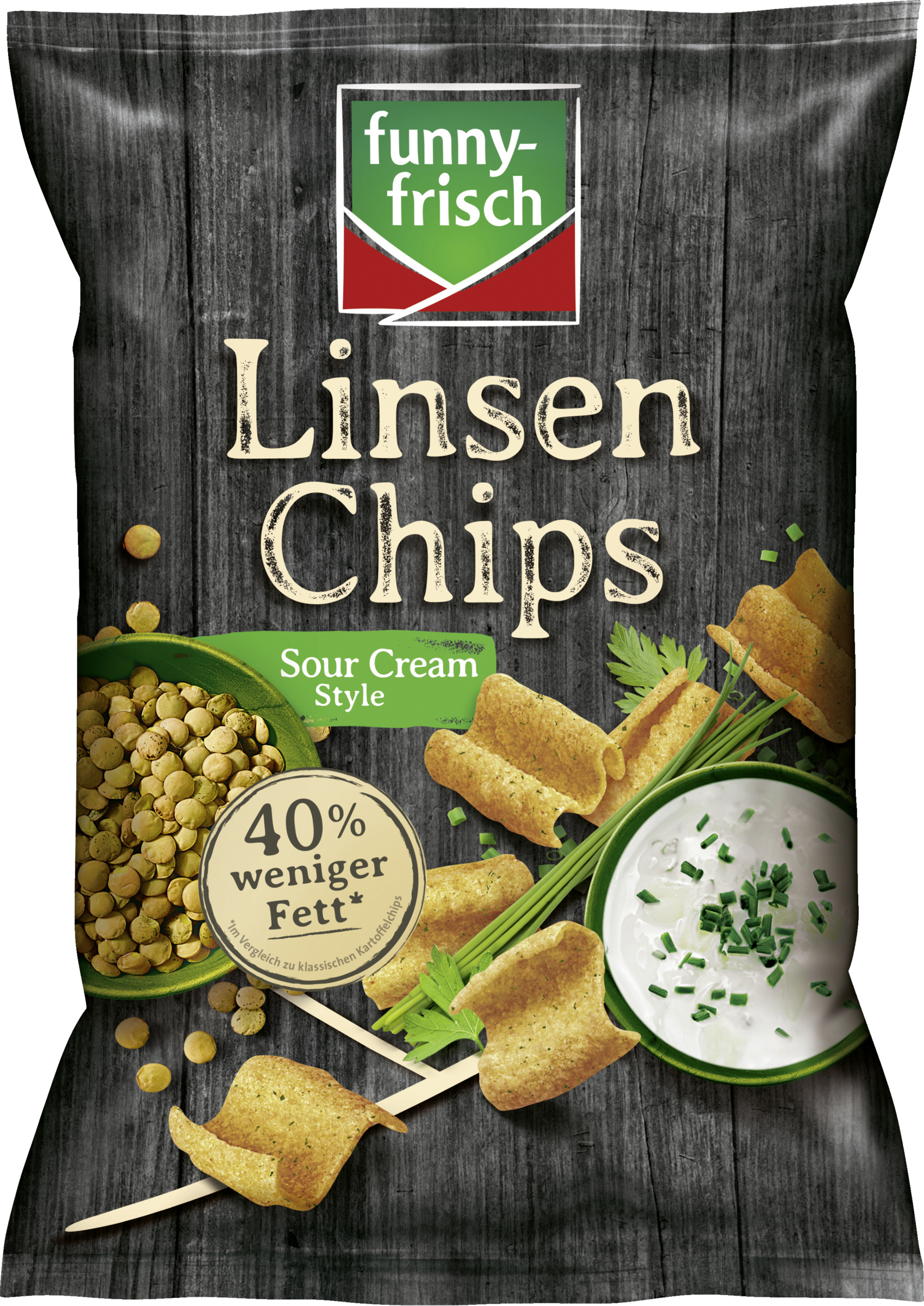 funny-frisch Linsen Chips Sour Cream Style