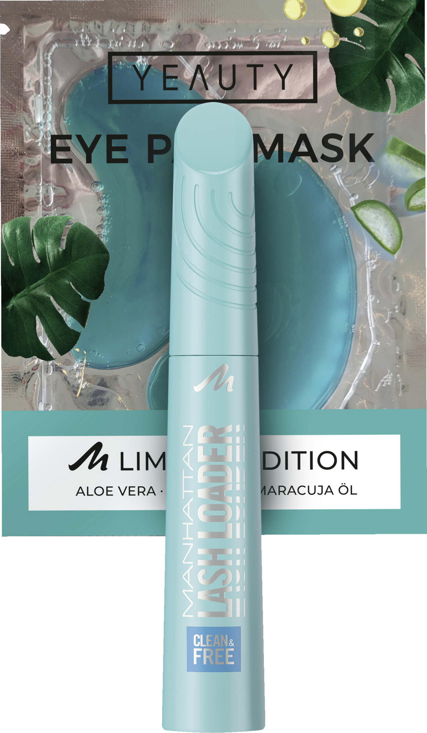 Clean & Free Lash Loader Mascara 1010N Black +Augenpads