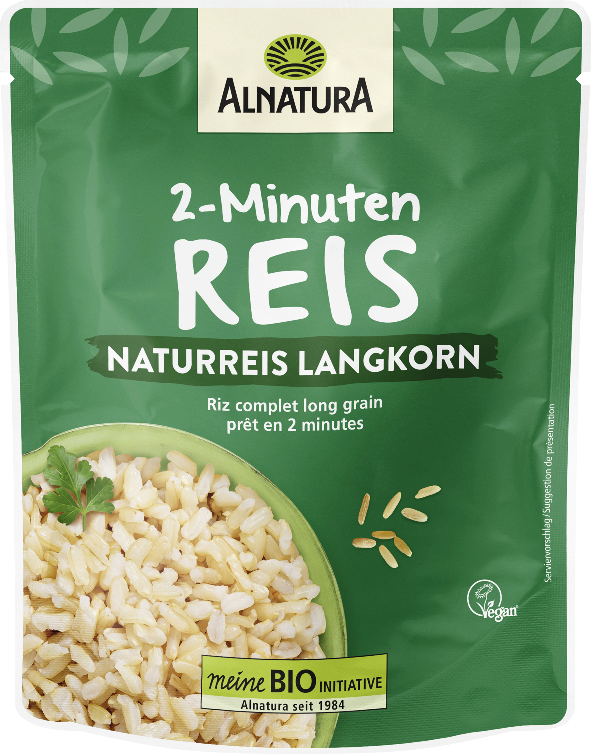 Alnatura Bio 2-Minuten Reis Naturreis Langkorn