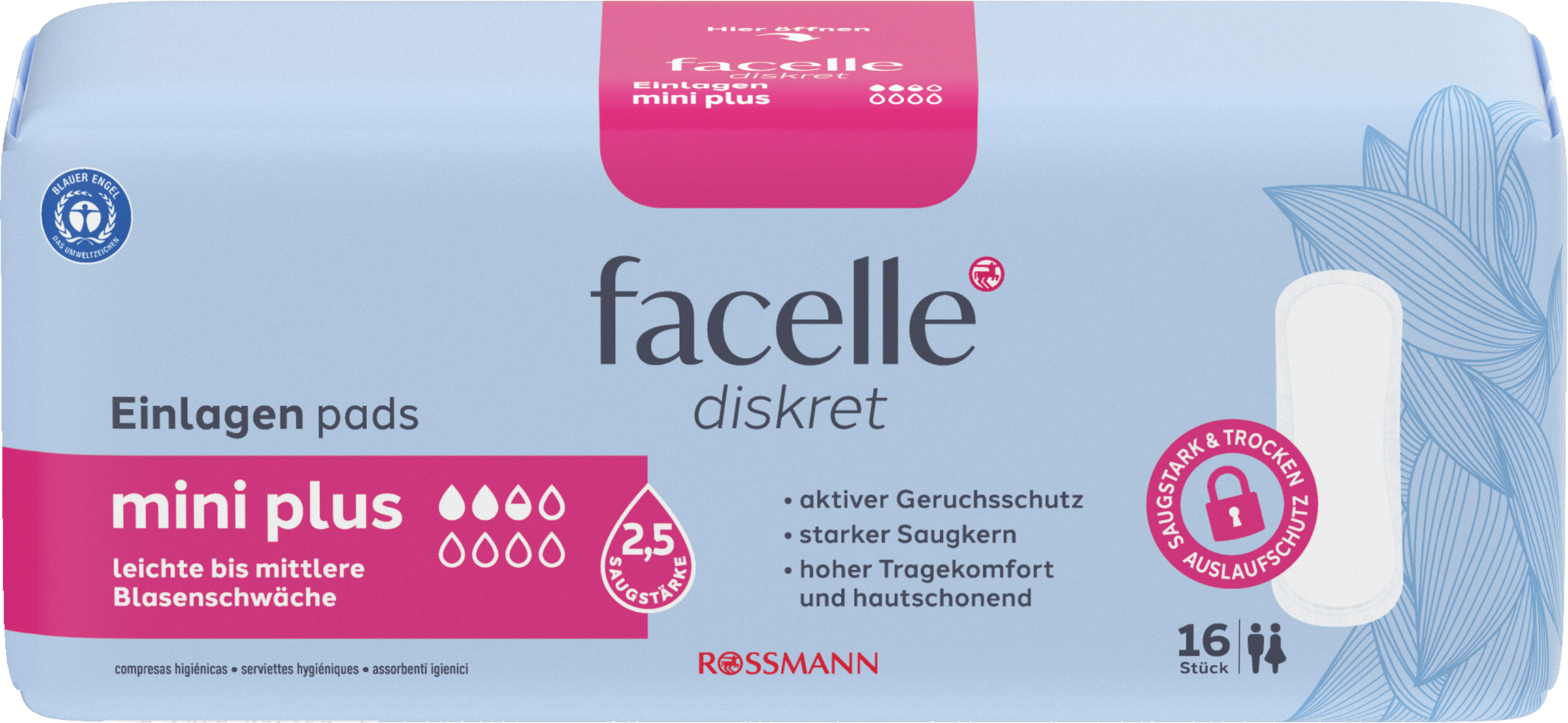 Hygiene-Einlagen Mini Plus