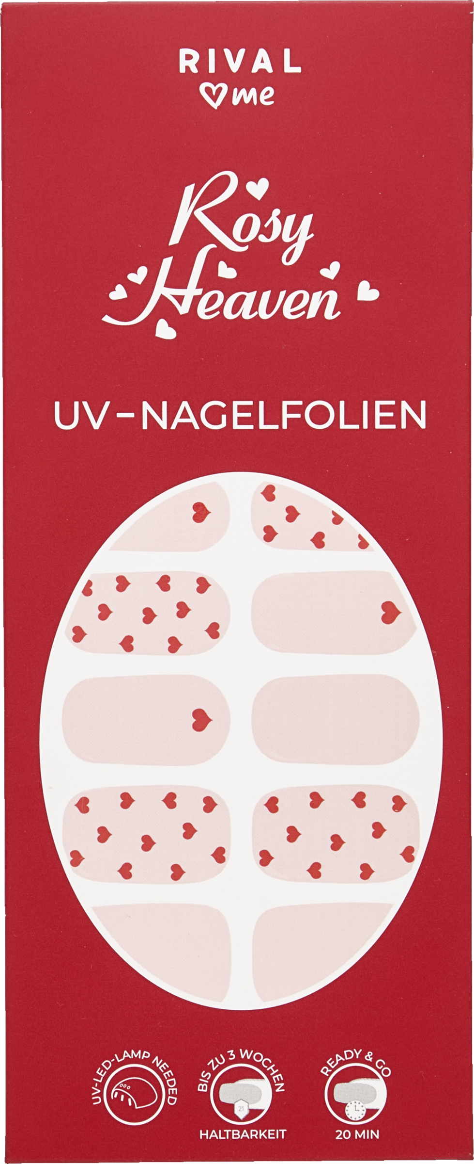 RIVAL loves me Rosy Heaven UV-Nail Foils