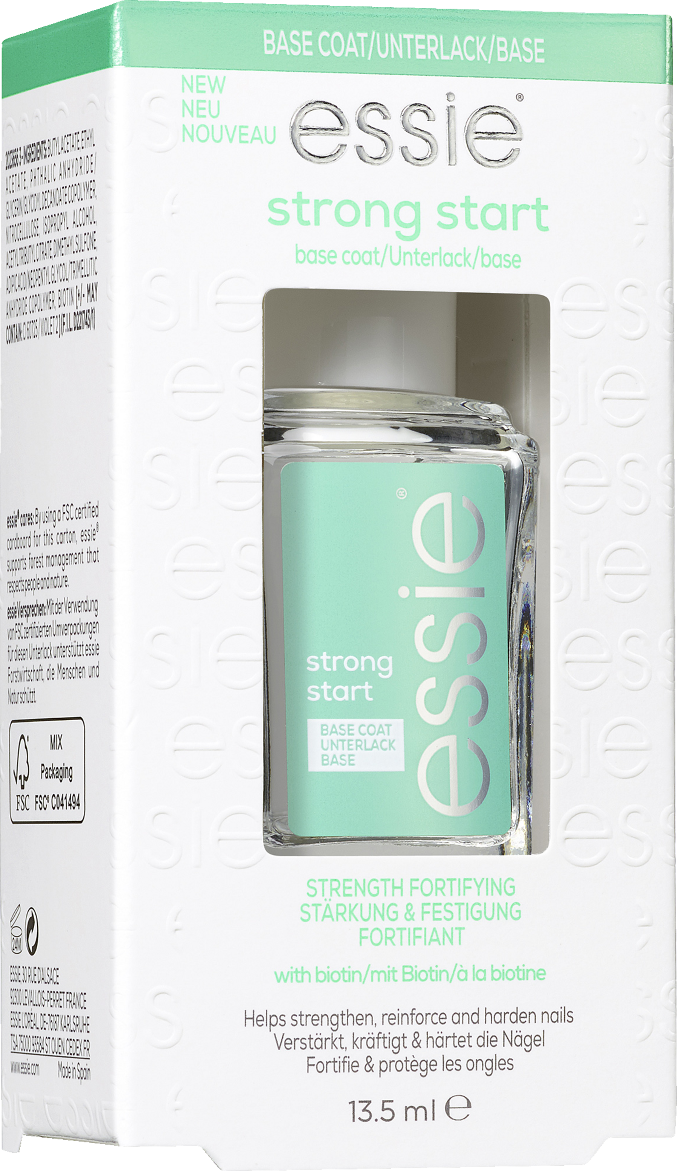 essie Unterlack base coat strong start