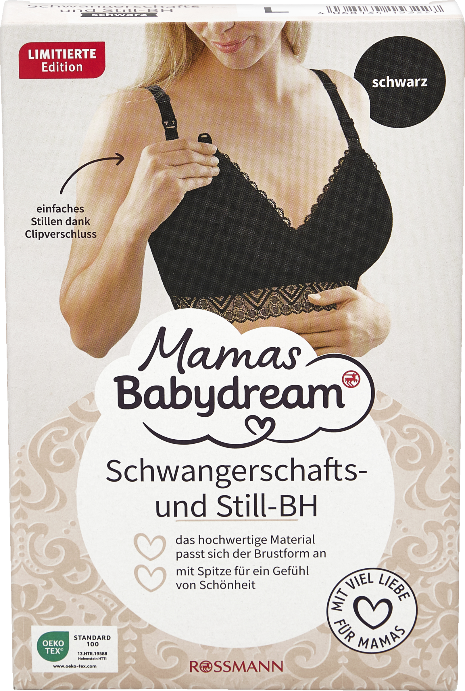 Mamas Babydream Schwangerschafts- & Still-BH Spitze schwarz Gr. L