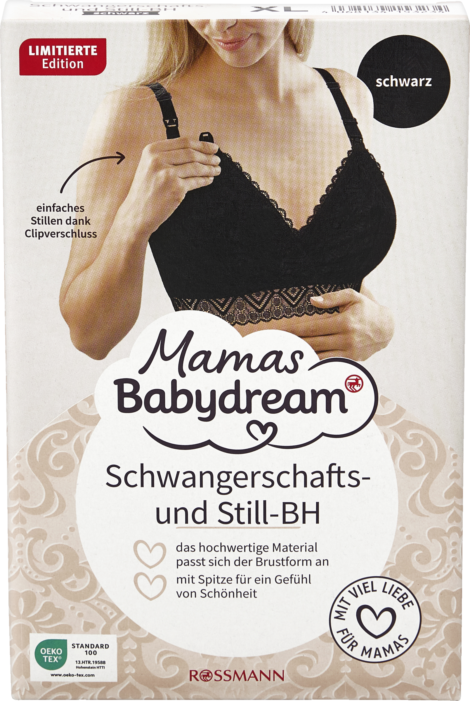 Mamas Babydream Schwangerschafts- & Still-BH Spitze schwarz Gr. XL