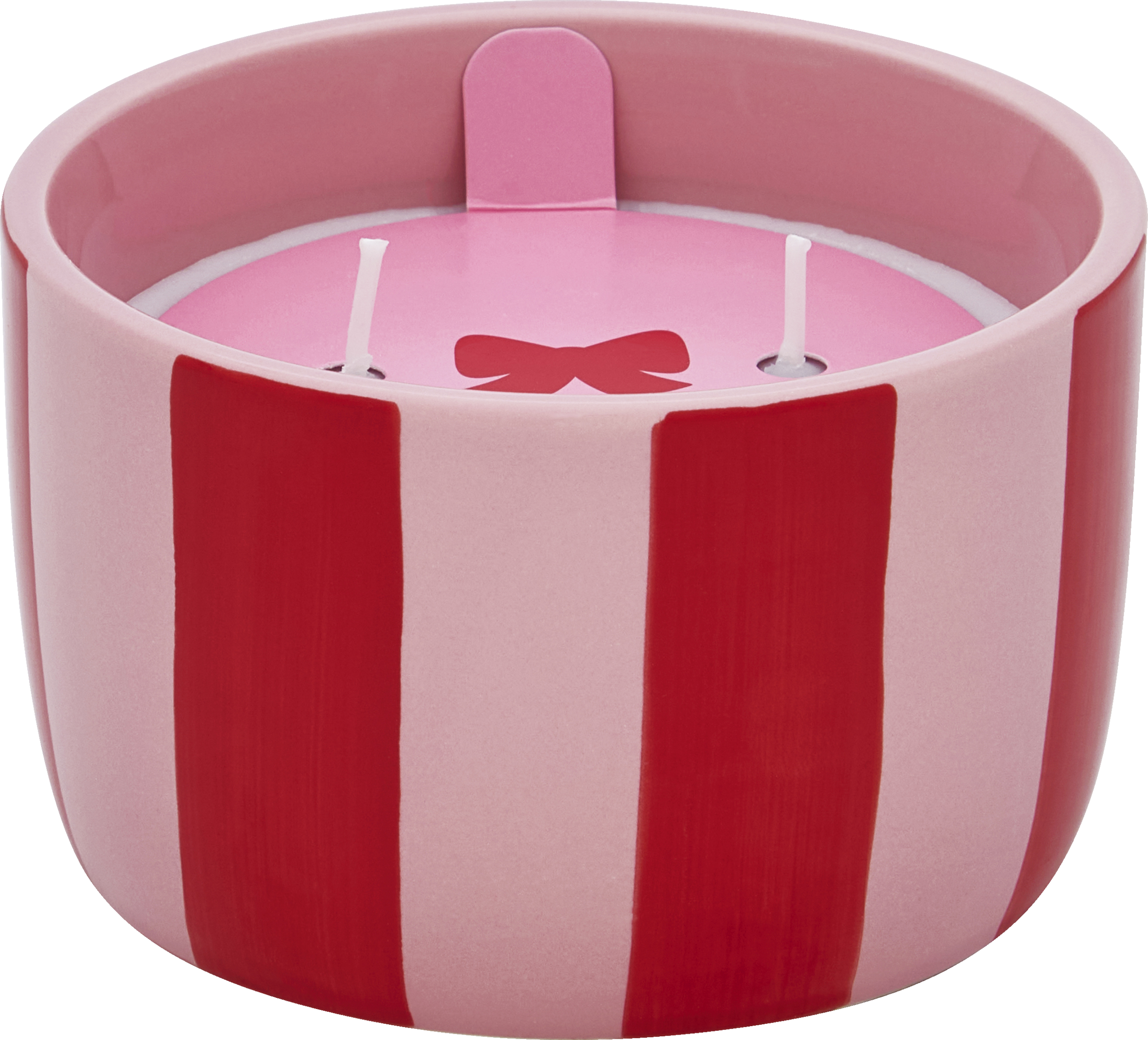 RubinL Keramikduftkerze Doppelstreifen,